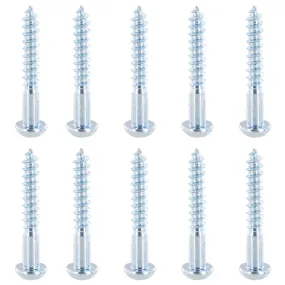 #12 X 1-1/2" E-Track Wood Screw w/ Round Phillips Head (10 pk)