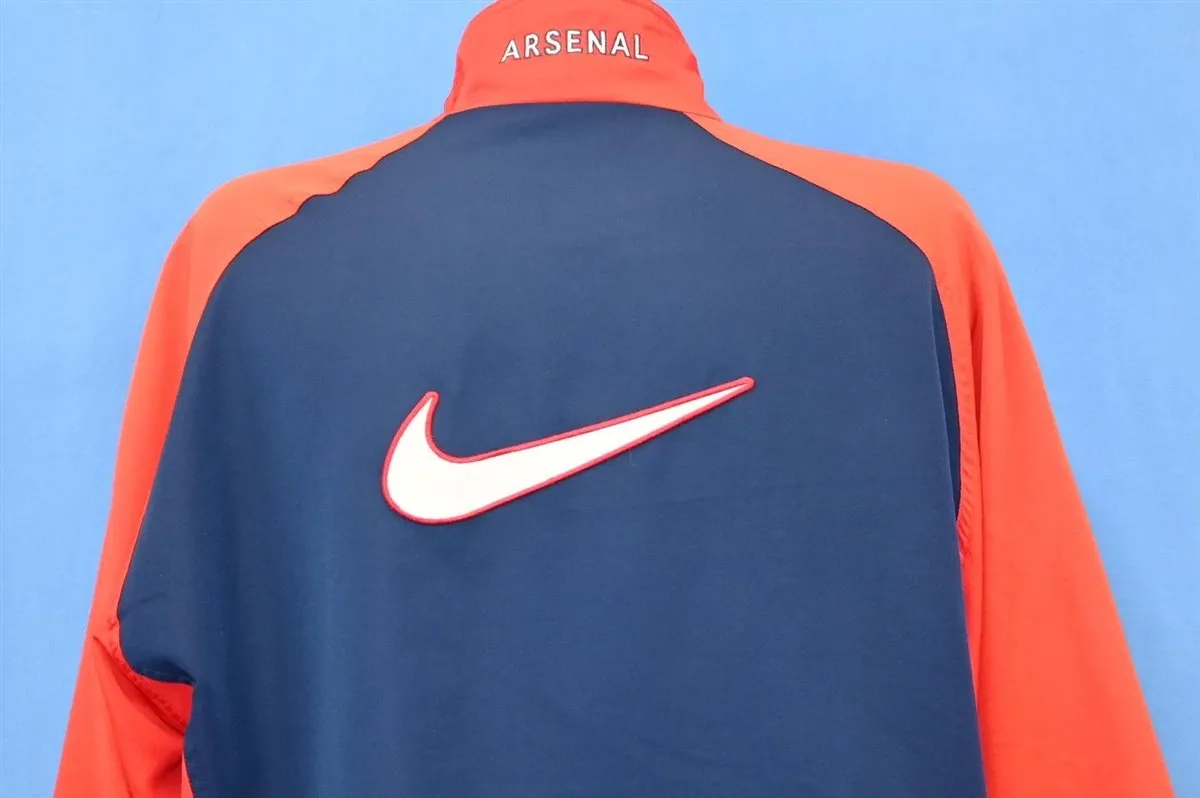 90s Nike Arsenal Football Club Drawstring Track Jacket Medium