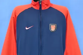 90s Nike Arsenal Football Club Drawstring Track Jacket Medium