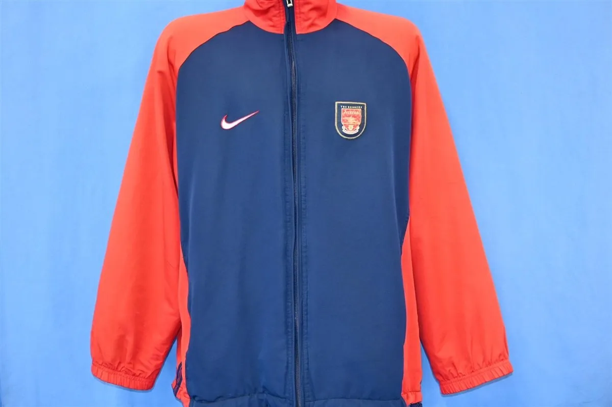 90s Nike Arsenal Football Club Drawstring Track Jacket Medium