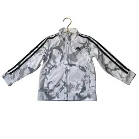Adidas Light Gray Camo Track Jacket - Size 3T