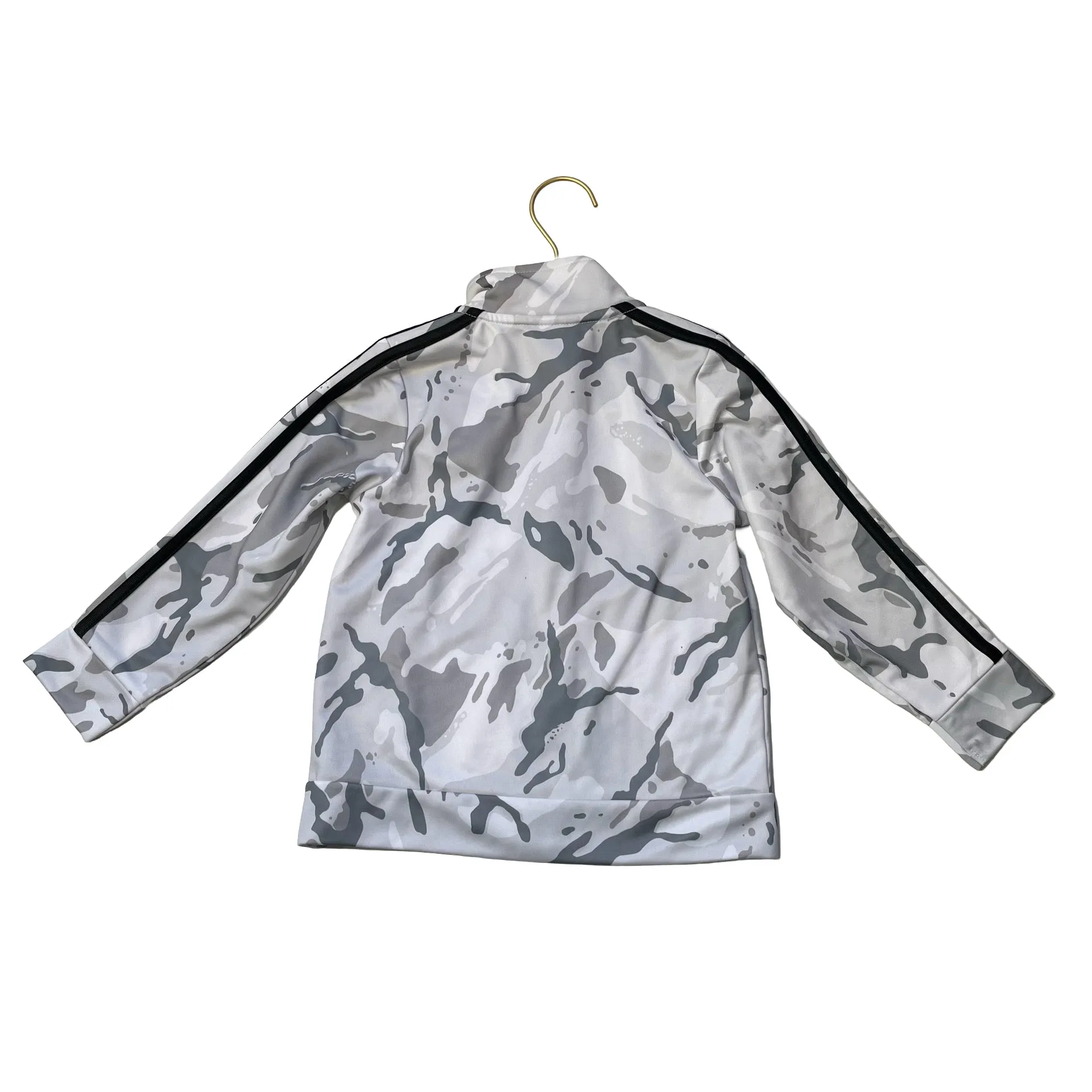 Adidas Light Gray Camo Track Jacket - Size 3T