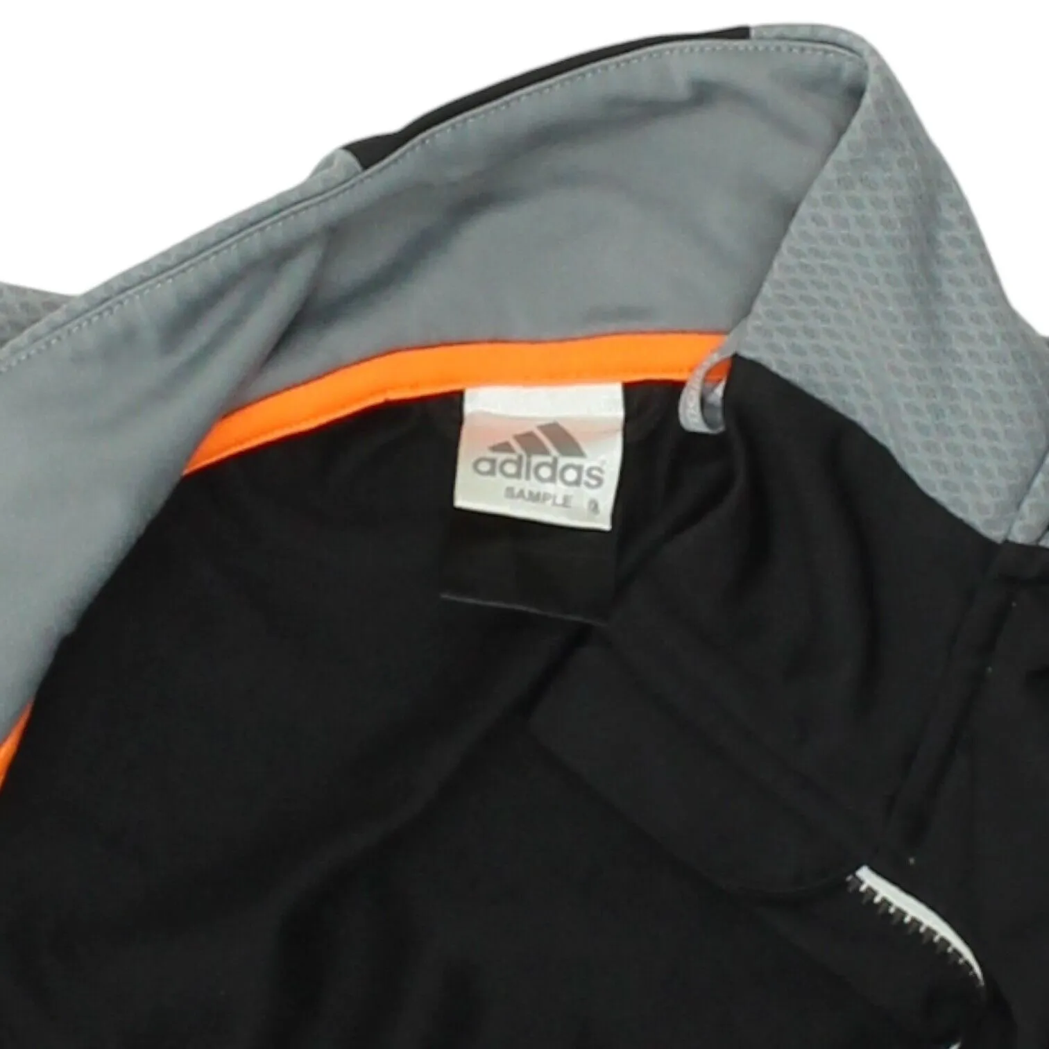 Adidas Mens Black Grey Full Zip Track Jacket | Vintage Tracksuit Top Sportswear