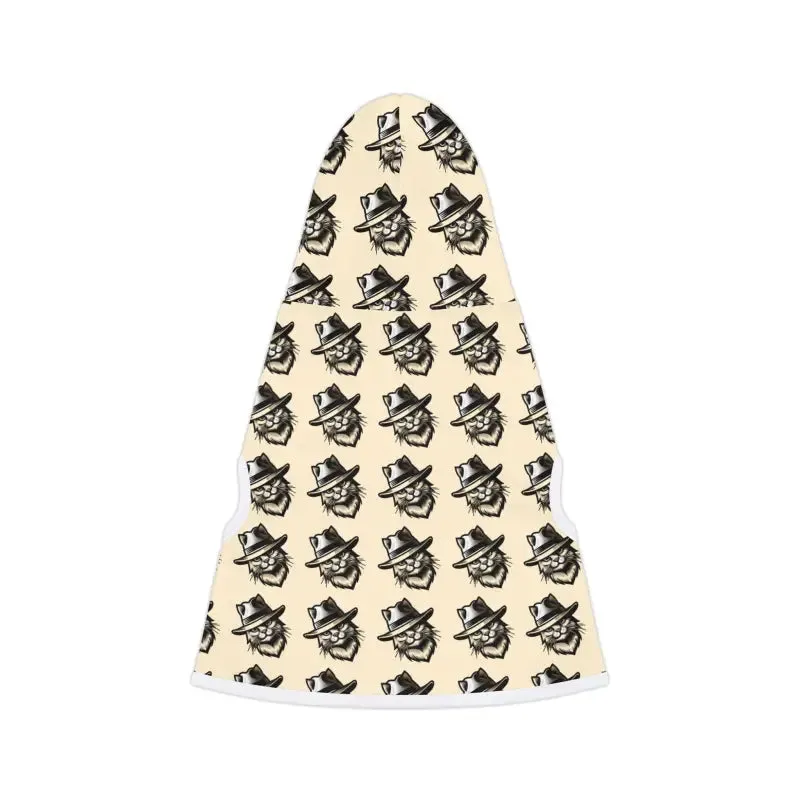 Adorable Cat Pattern Pet Hoodie for your Furry Friend!