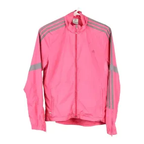 Age 10 Adidas Track Jacket - Medium Pink Polyester