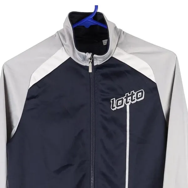 Age 13-14 Lotto Track Jacket - Large Navy Polyester