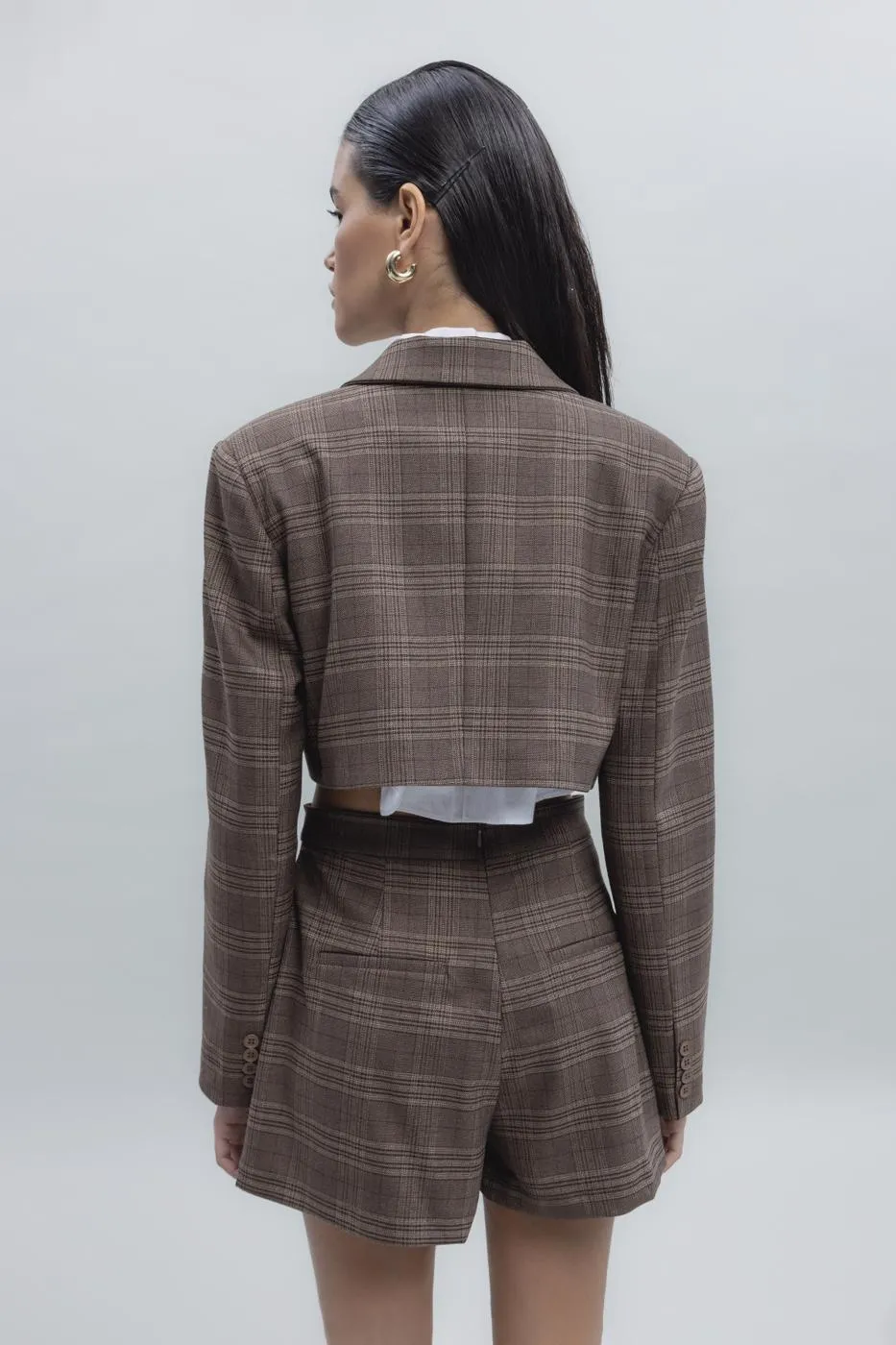 Brown Crop Jacket