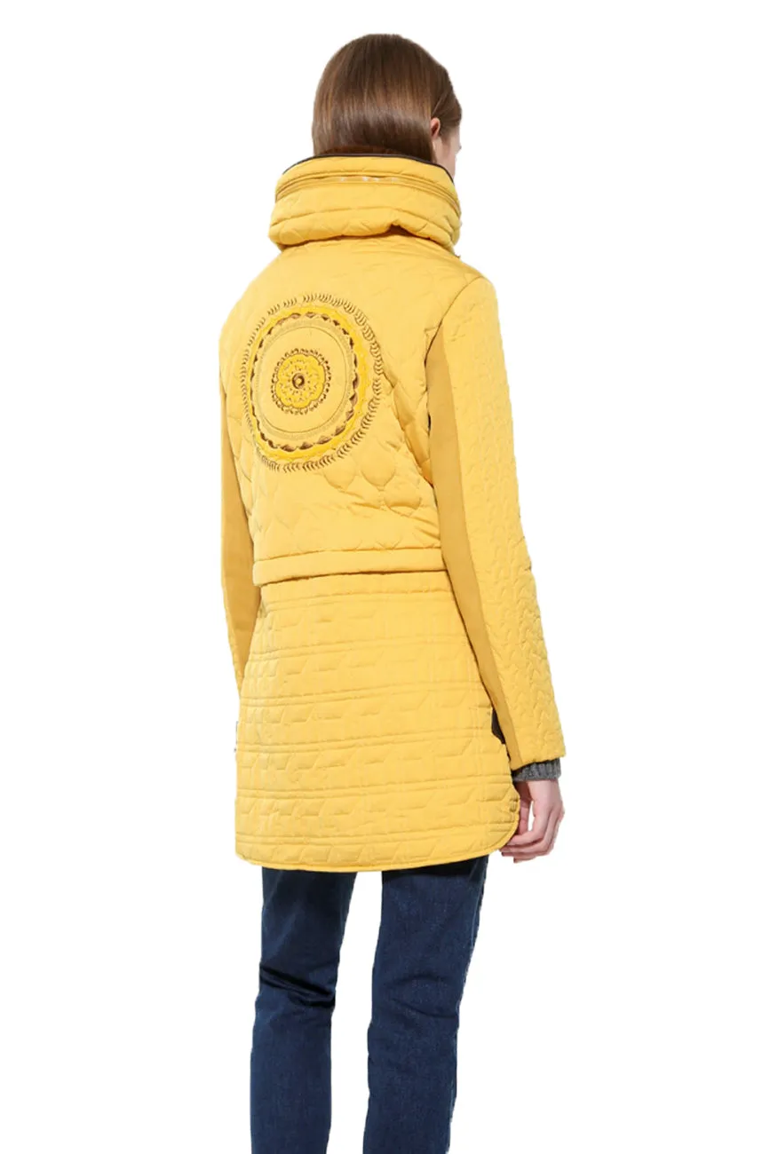 California Long Short Multiway Quilted Coat Desigual Style 17WWEW52
