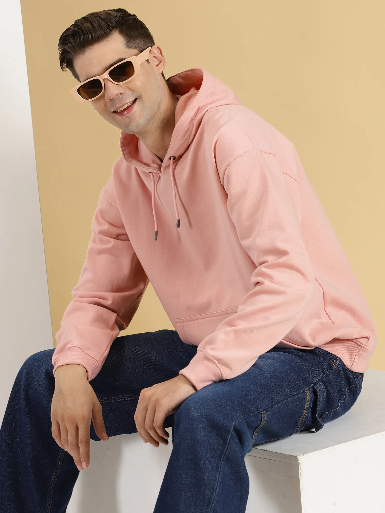 Candy Pink Oversized Hoodie