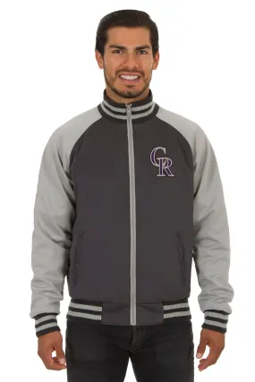 Colorado Rockies Reversible Polyester Track Jacket