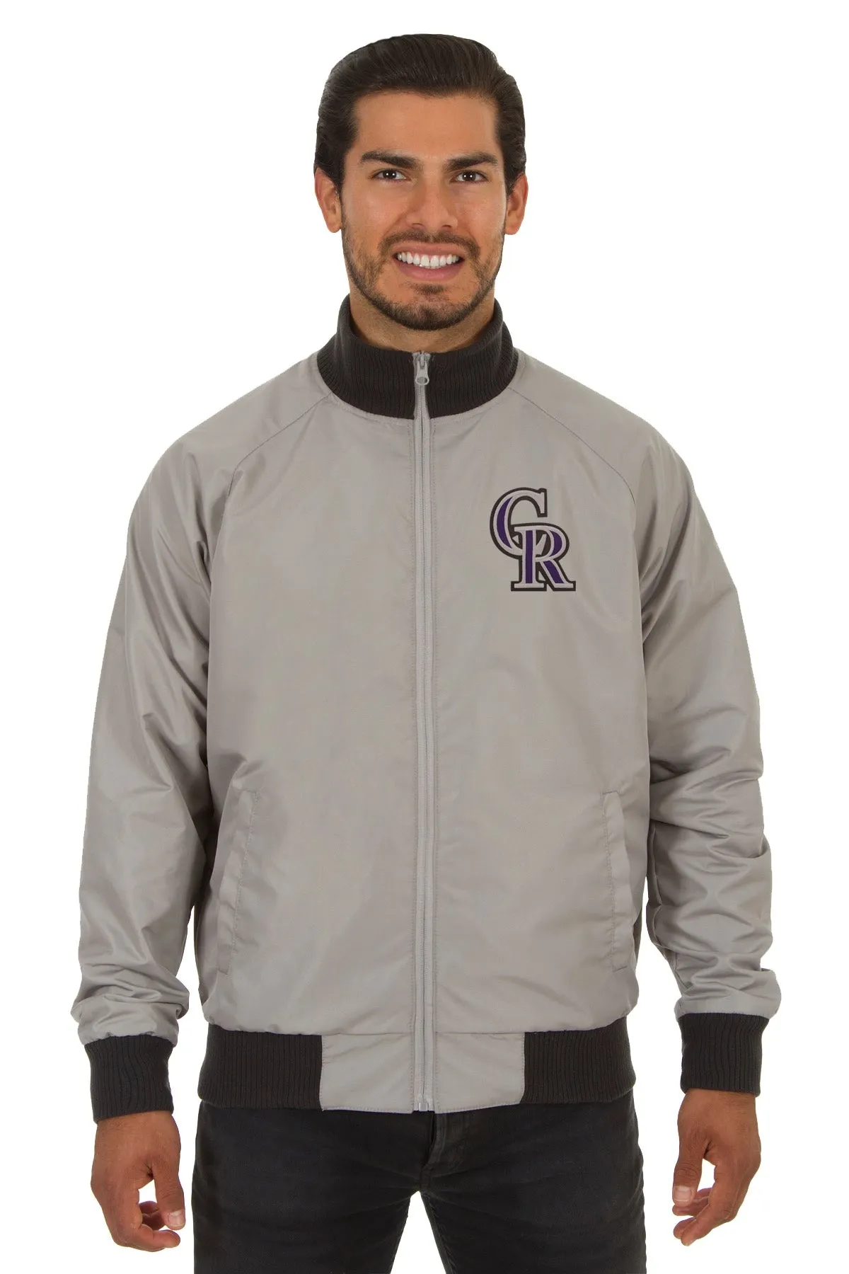 Colorado Rockies Reversible Polyester Track Jacket