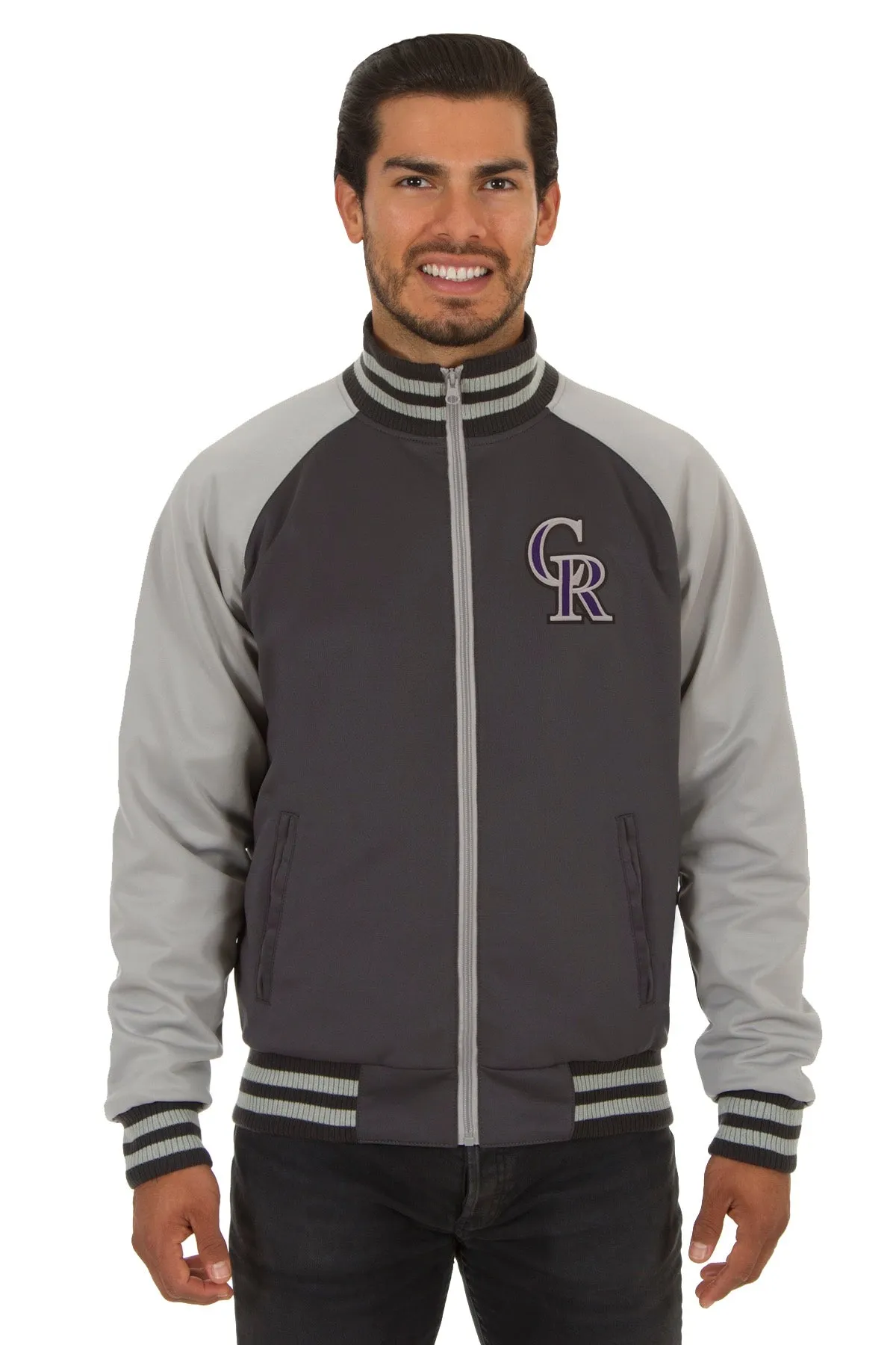 Colorado Rockies Reversible Polyester Track Jacket