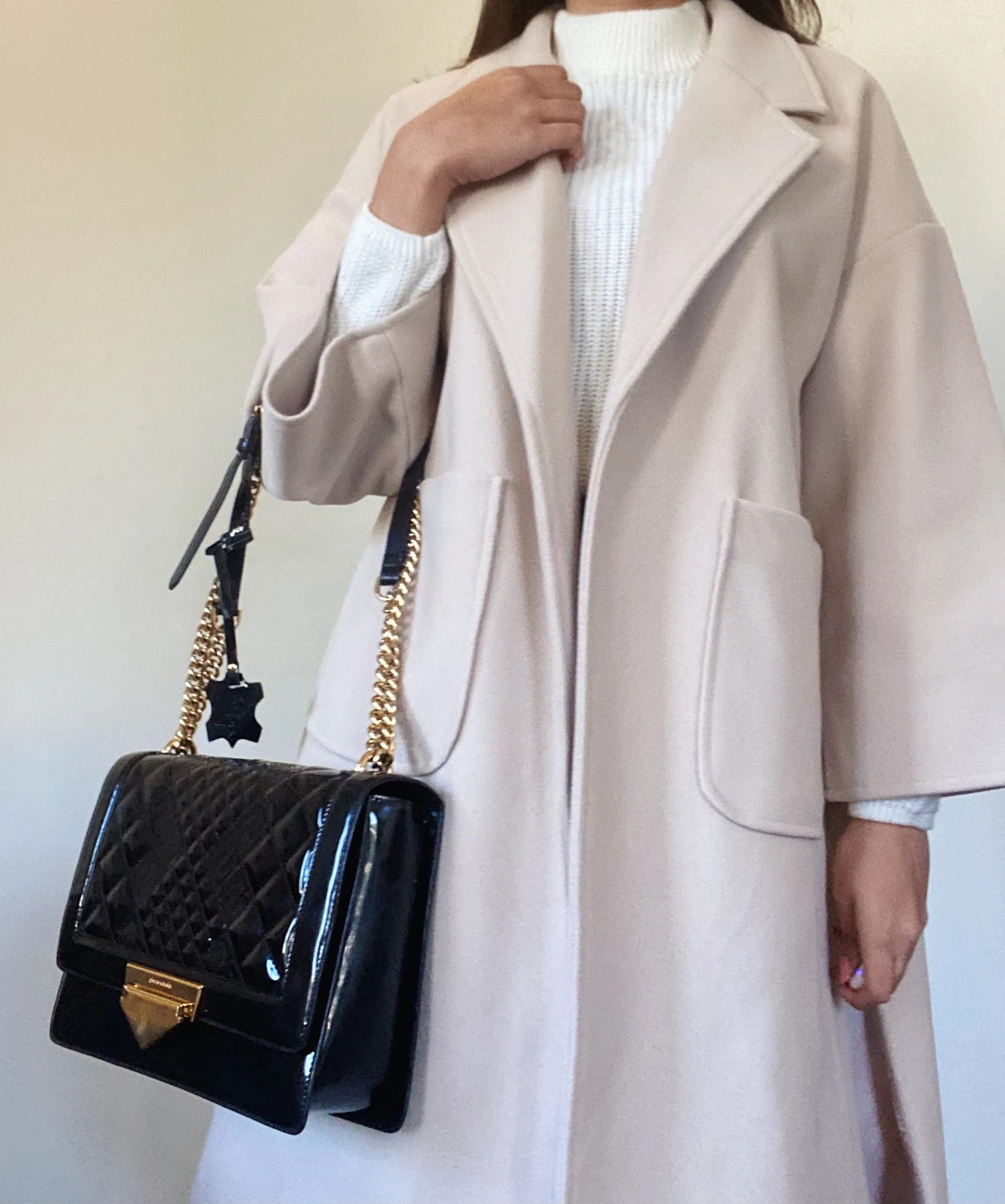Cream Oversized Coat