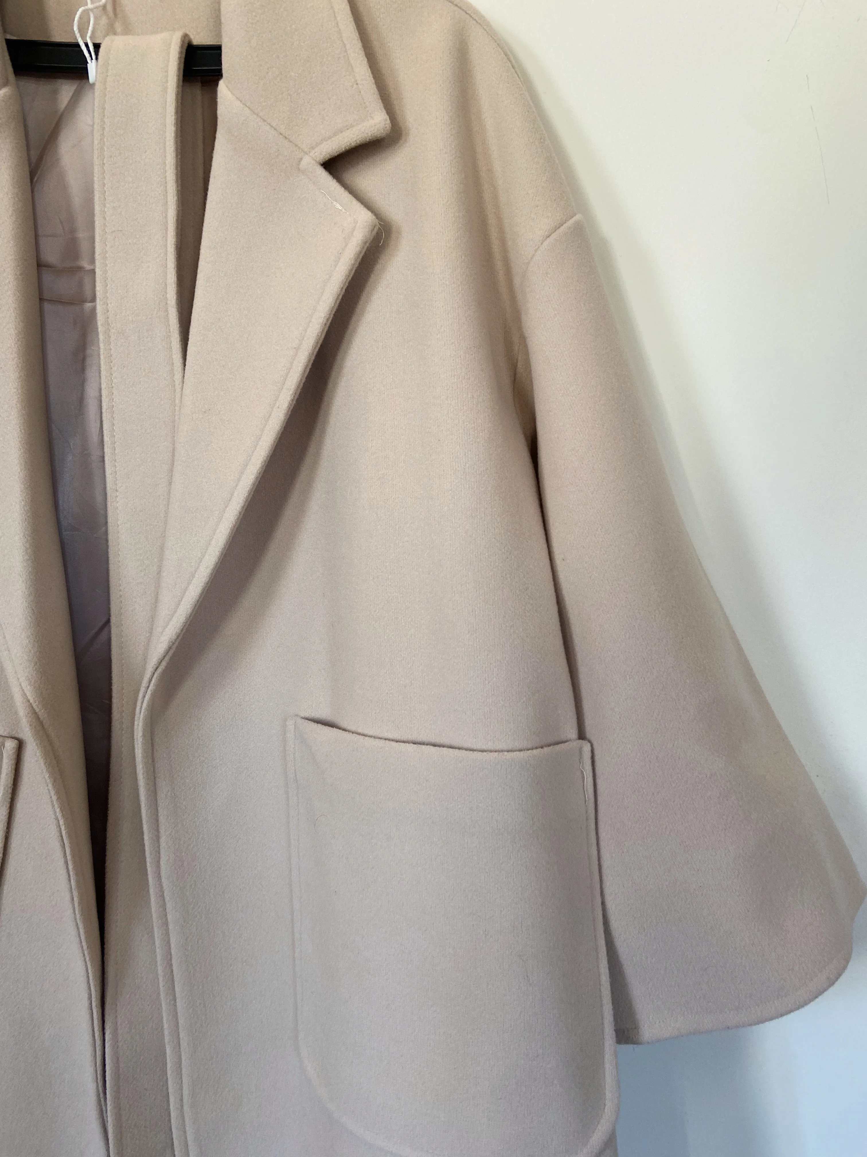 Cream Oversized Coat