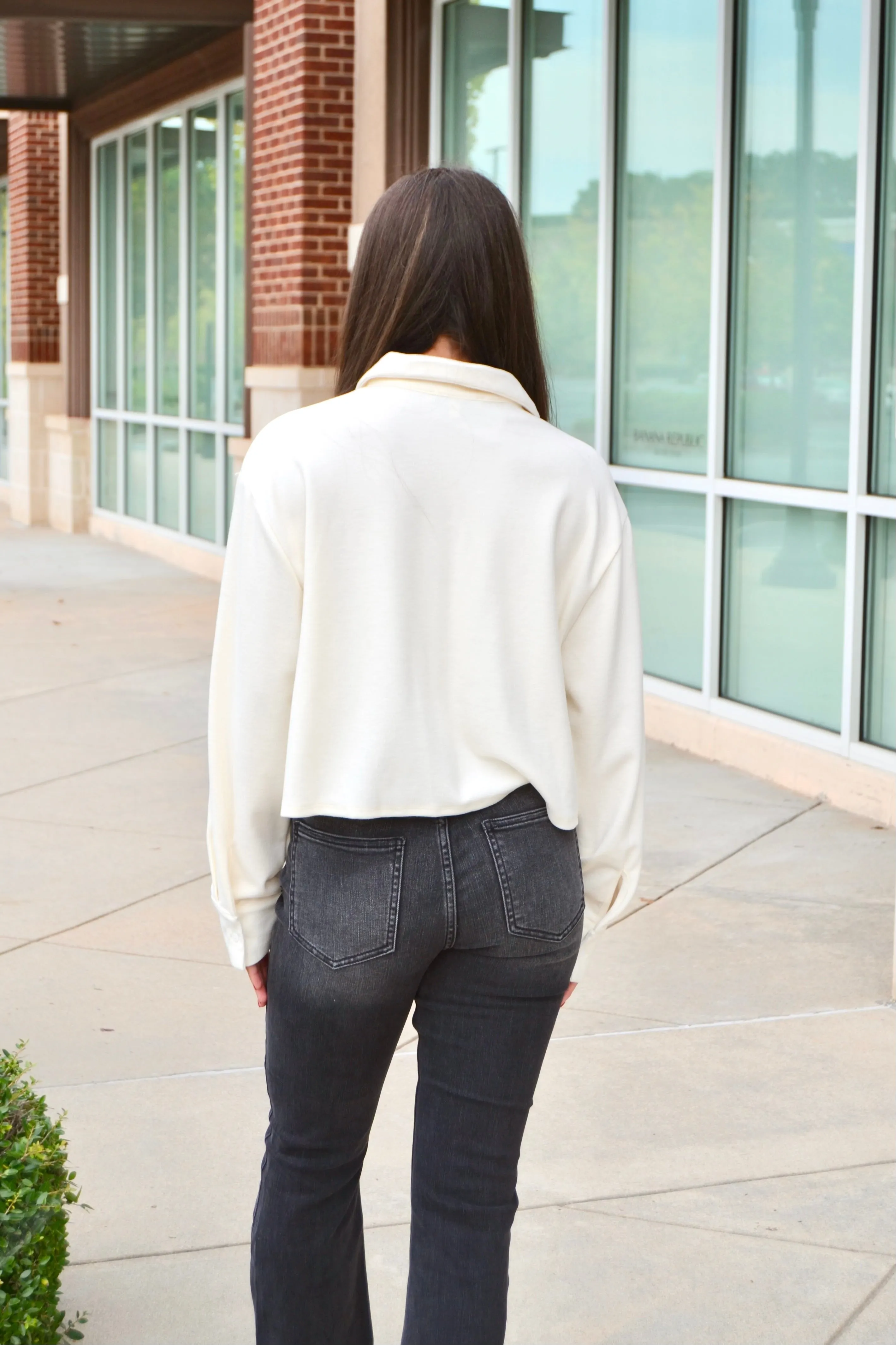 Cream utility pocket jacket