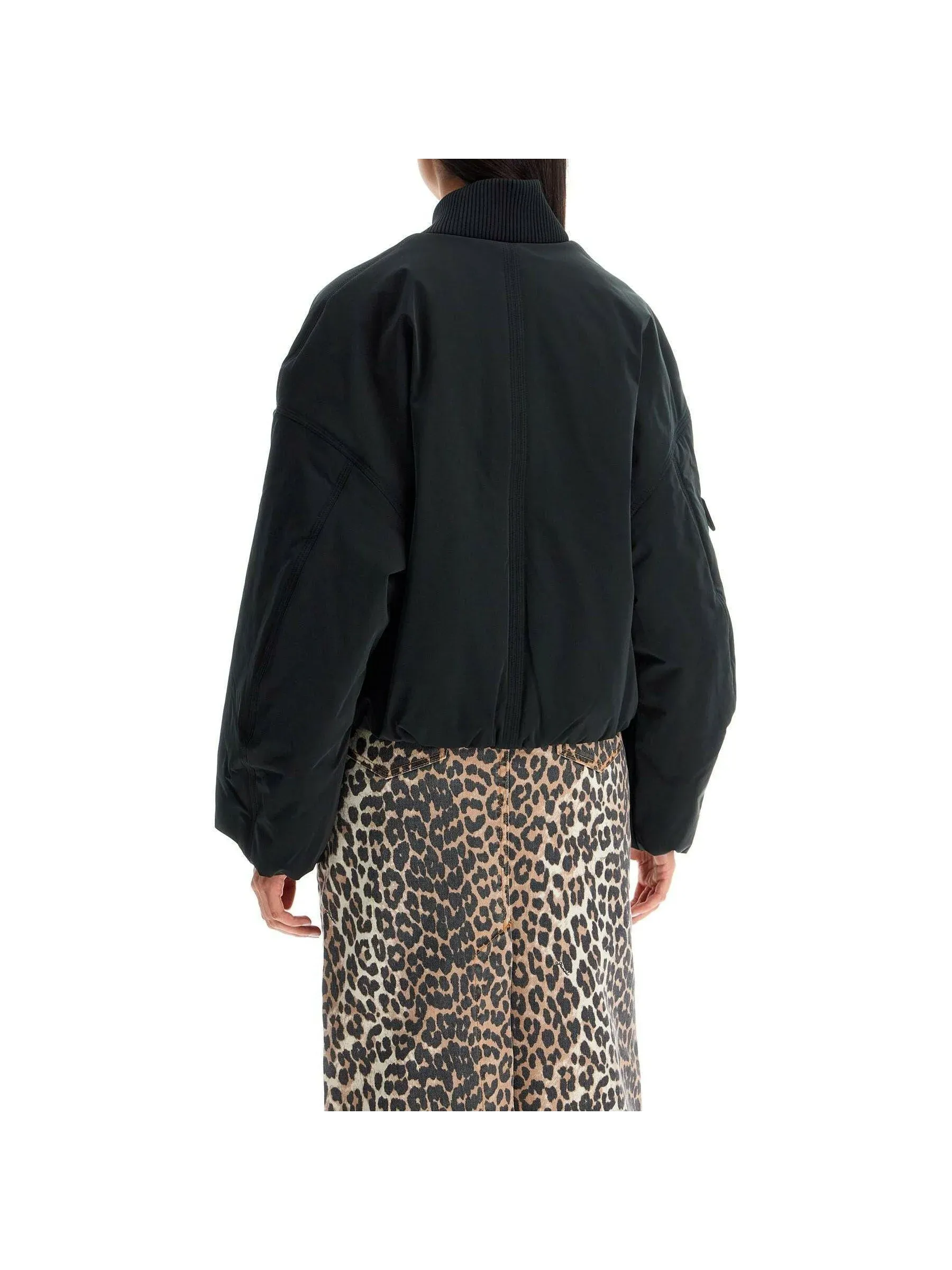 Cropped Bomber Jacket