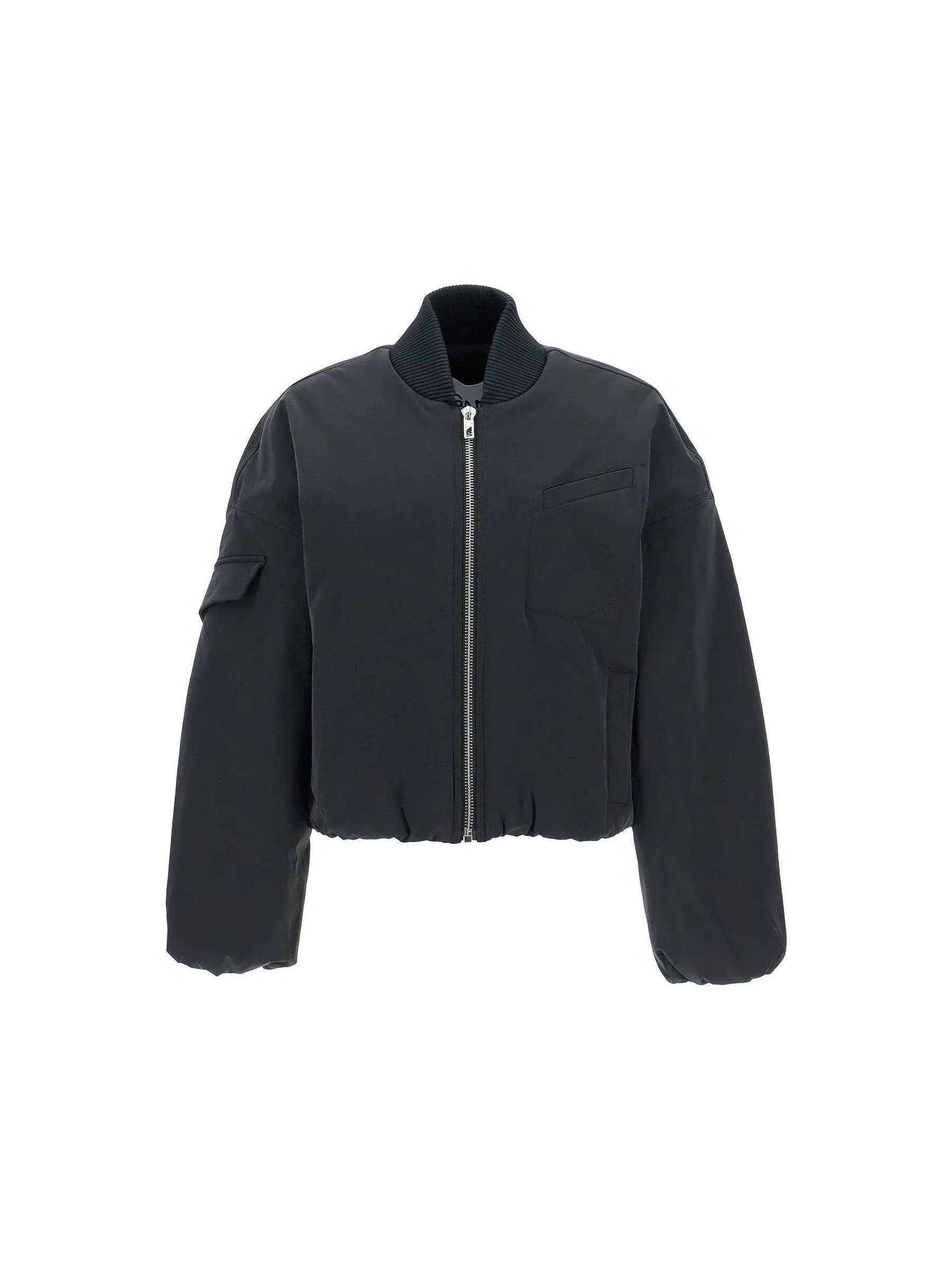 Cropped Bomber Jacket