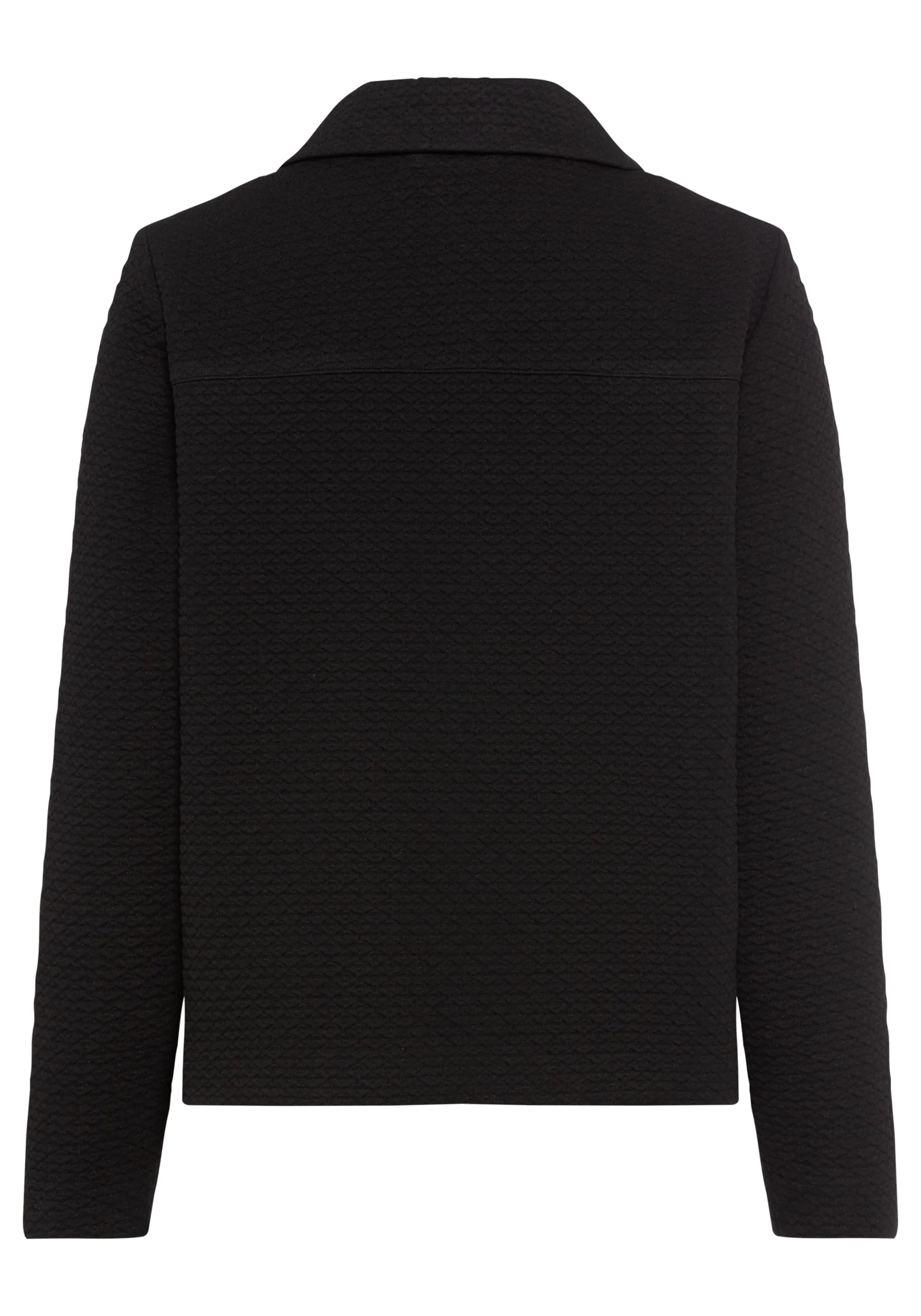 Cropped Jacket with Allover Texture