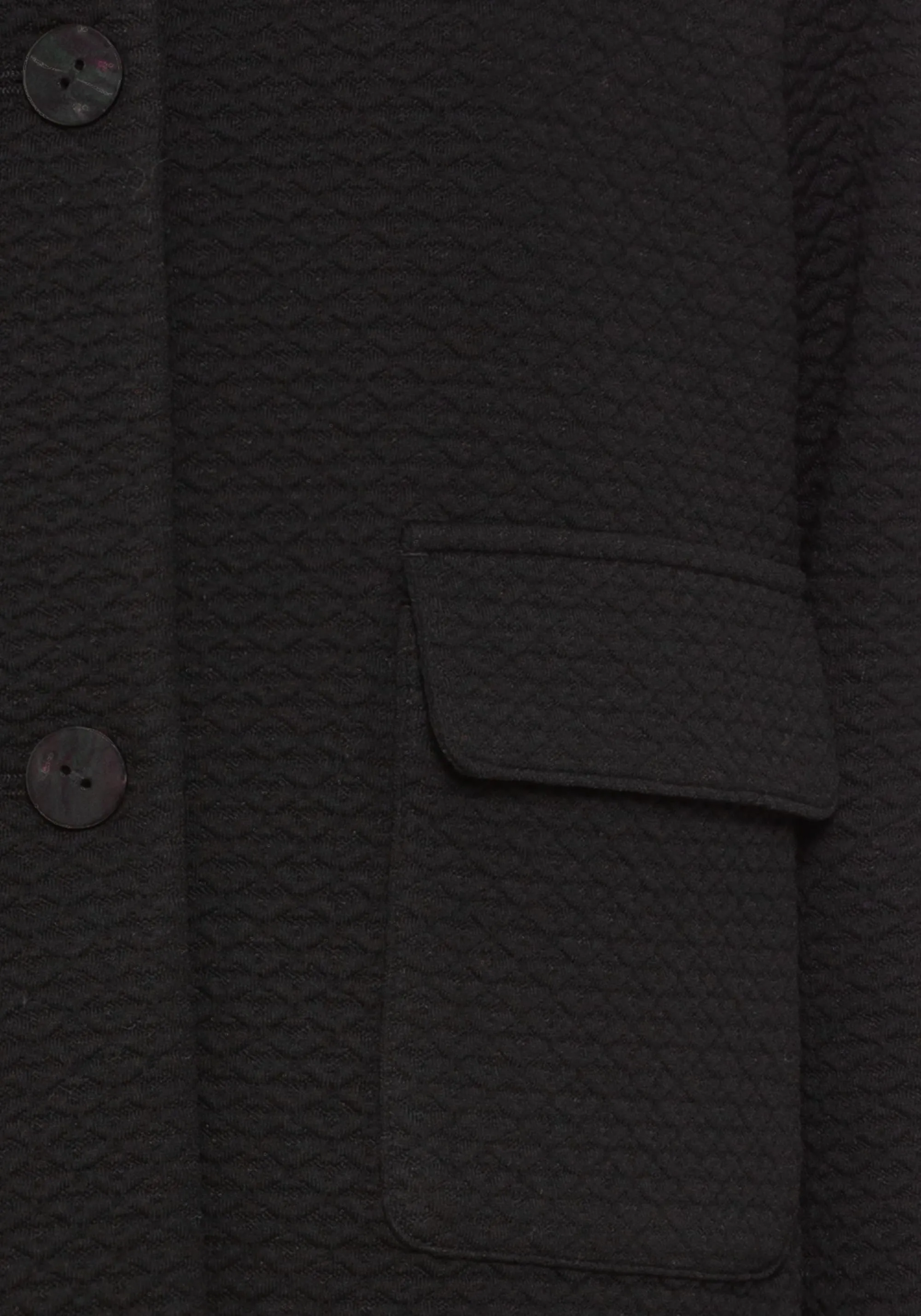 Cropped Jacket with Allover Texture