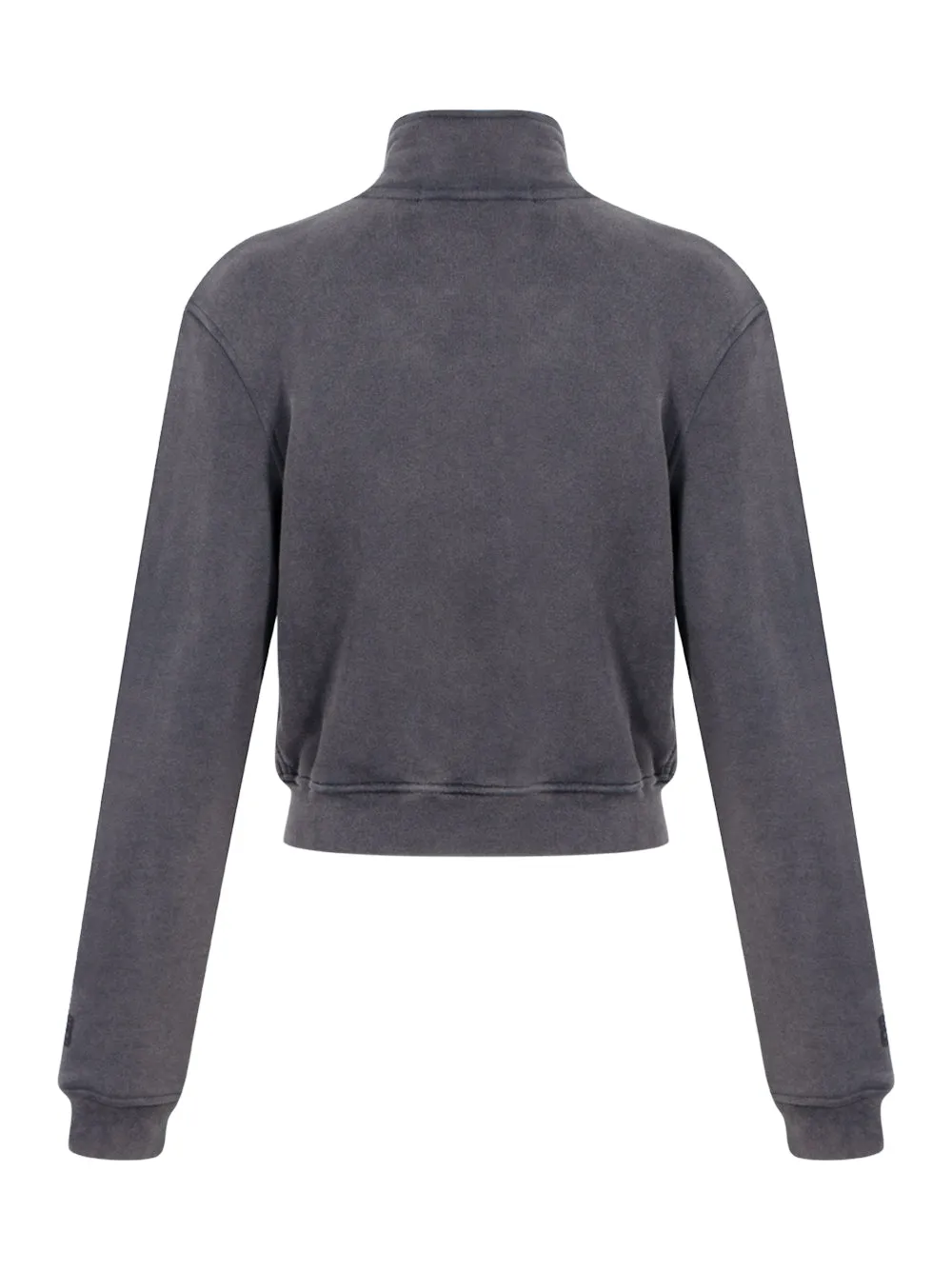 Cropped Zip-Up Jacket (Washed Shadow)