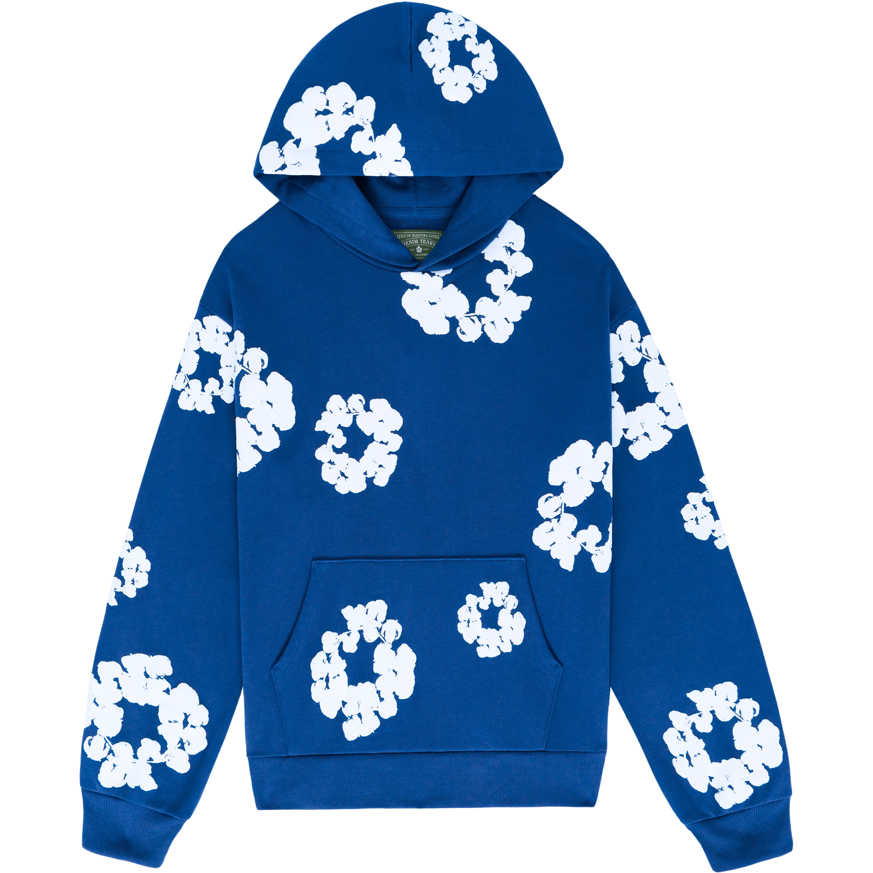 Denim Tears "The Cotton Wreath" Hoodie Royal Blue