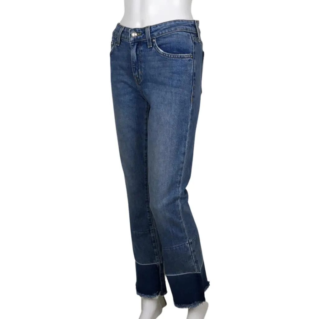 Derek Lam 10 Crosby Flip Flop Flare Jane Denim Pants