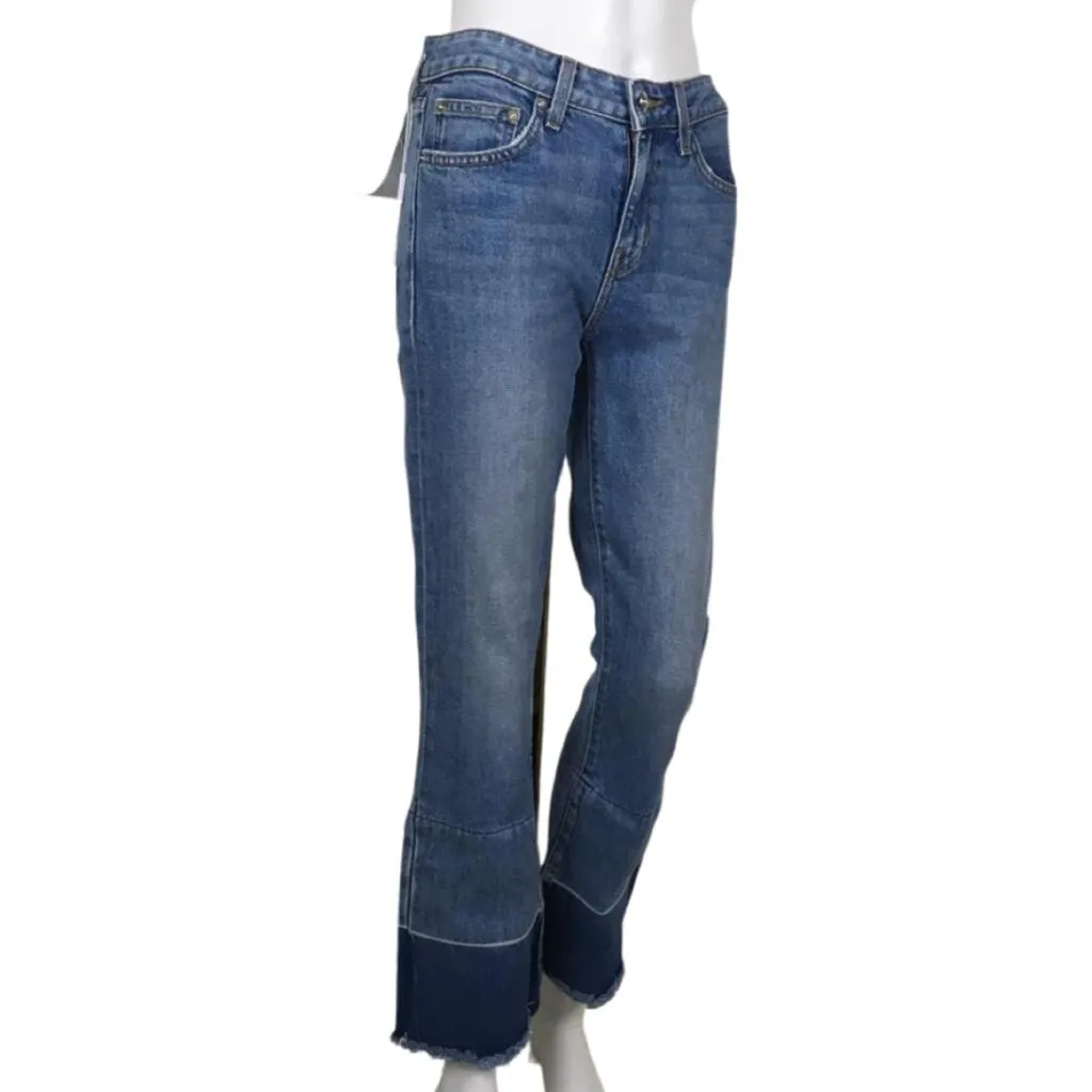 Derek Lam 10 Crosby Flip Flop Flare Jane Denim Pants