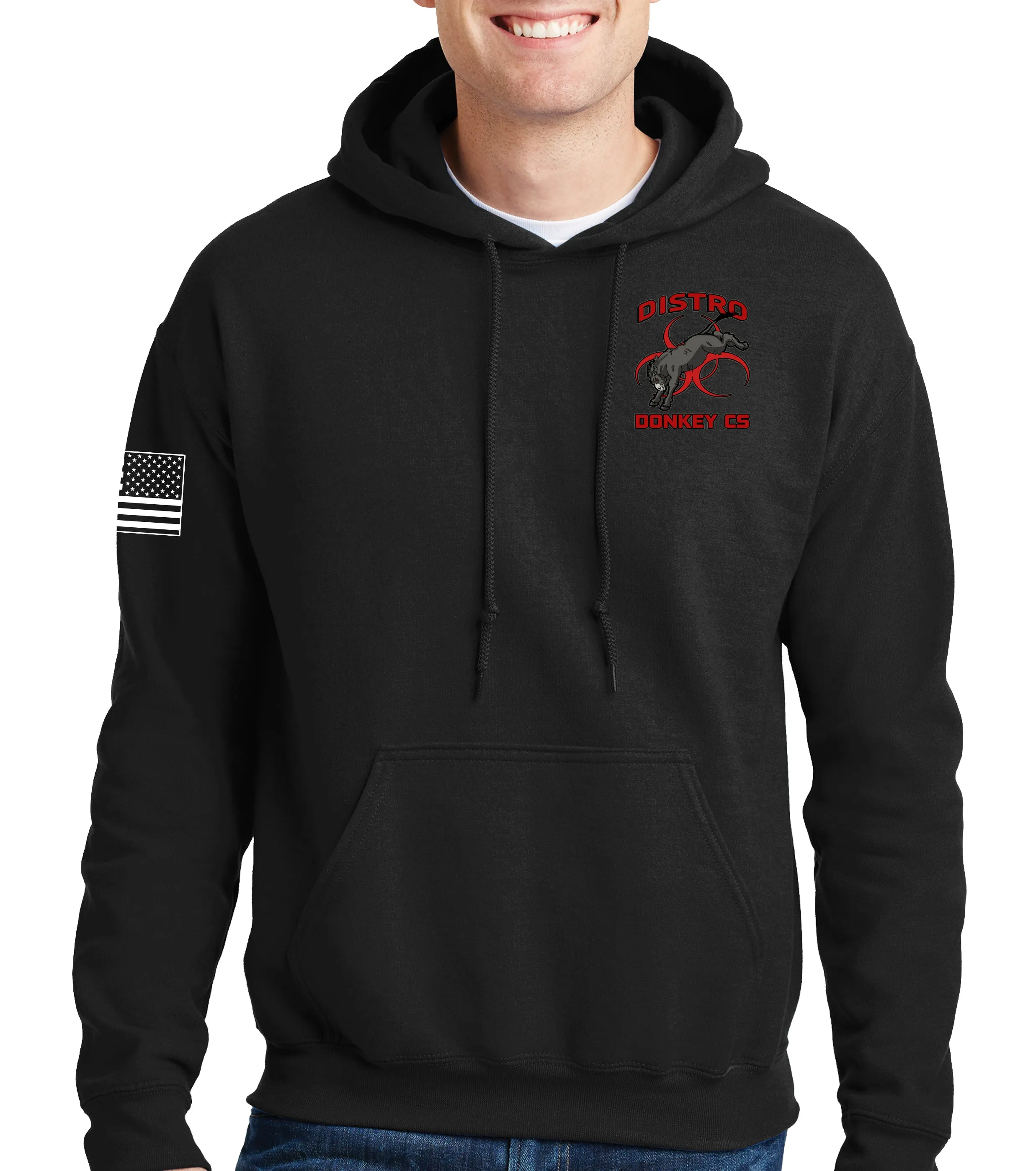 Distro-Hazard Unisex Unit Hoodie Sweatshirt. This sweatshirt is NOT approved for PT