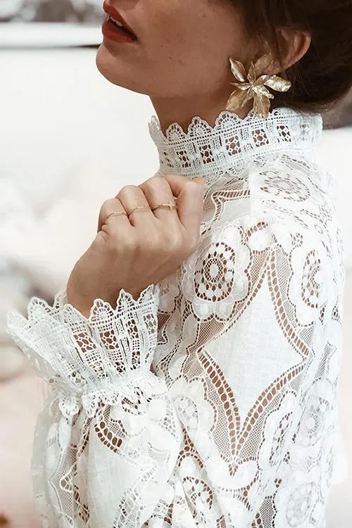 Dunnmall All About Love Long Sleeve Blouse