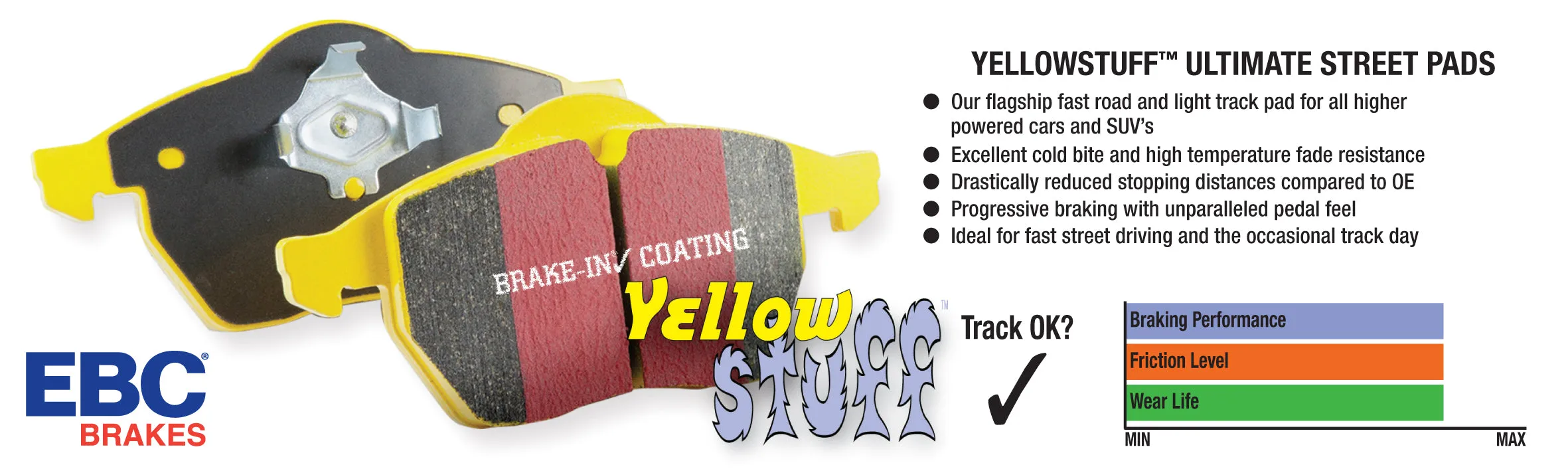 EBC Brakes DP41483R Yellowstuff Street And Track Brake Pads