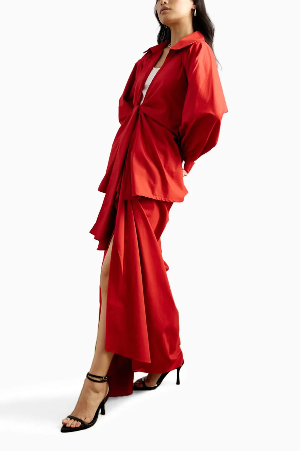 Echo Knotted Top and Layered Skirt