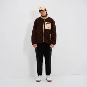 Ellesse Men's Viesta zip fleece Jacket Brown