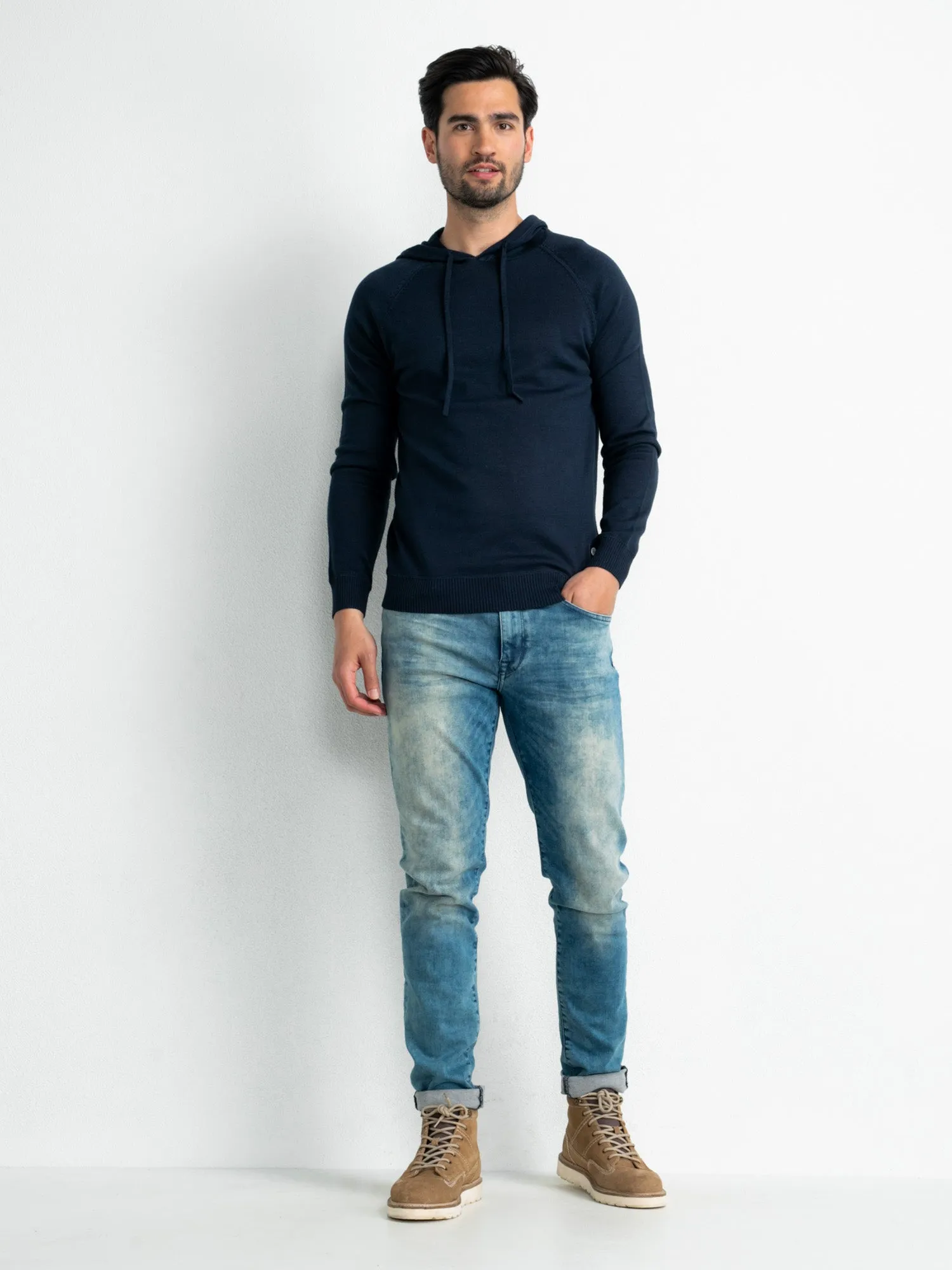 Fine-knit Hoodie