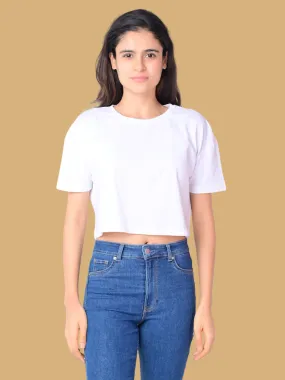 Flawless Women Wing White Crop Top