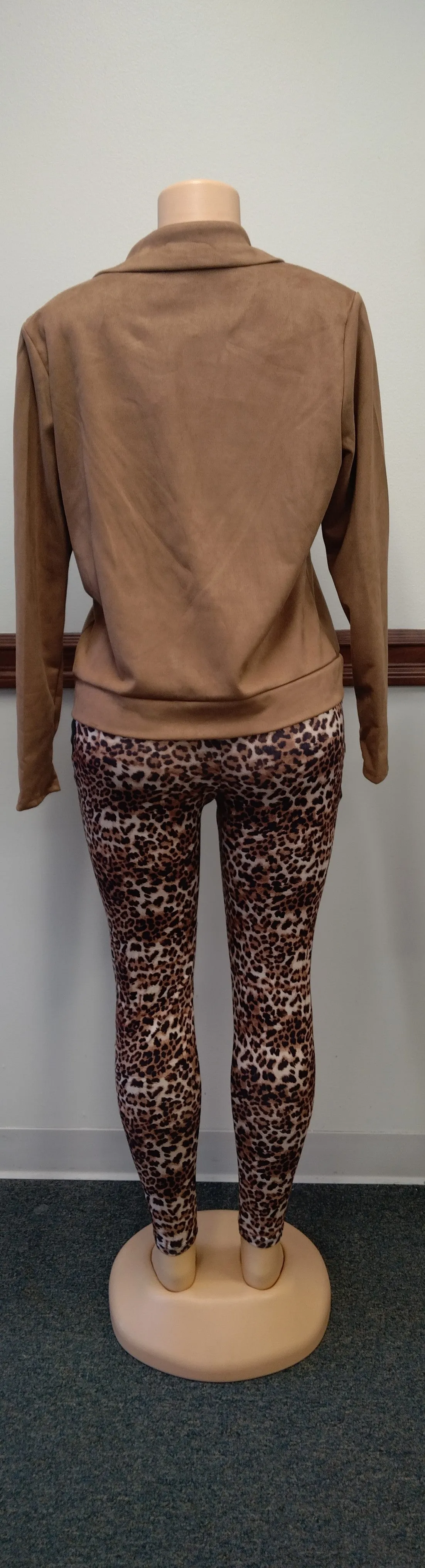Fringe Faux Suede Blazer Jacket Available in Sizes M-XL