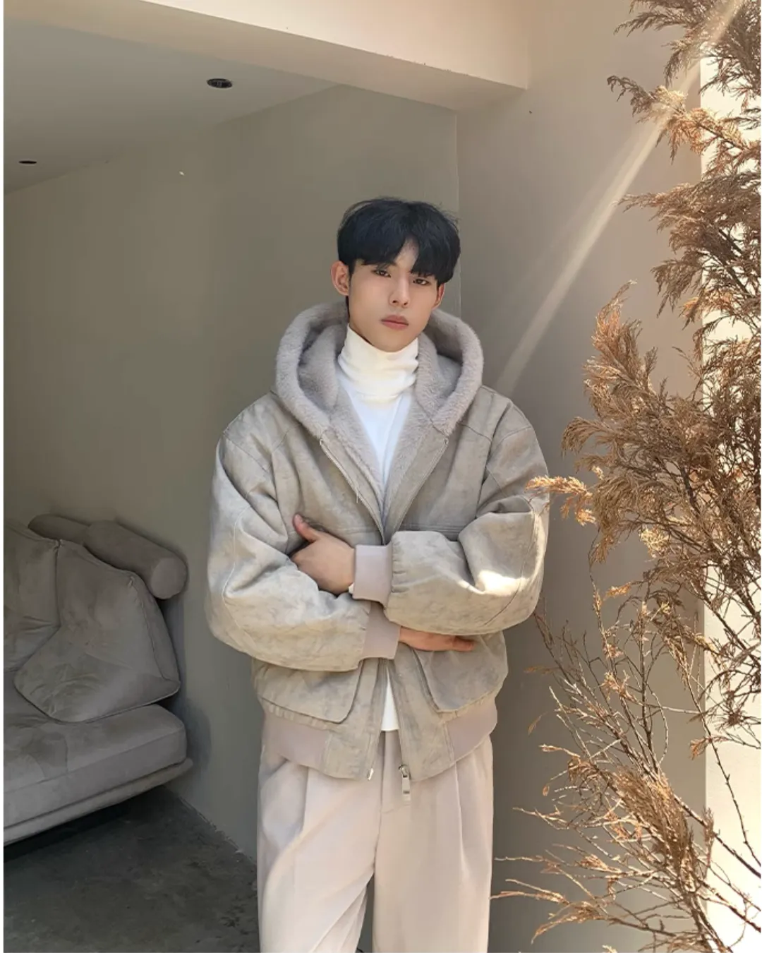 Fur Hood Fleece Jacket CBJ0105