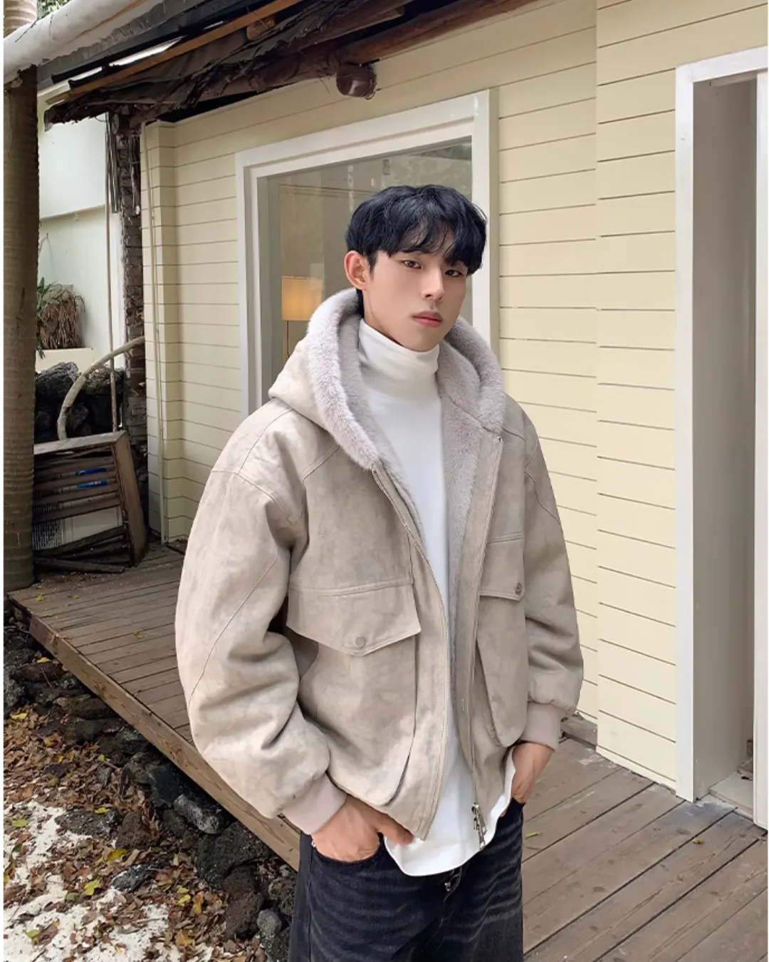 Fur Hood Fleece Jacket CBJ0105