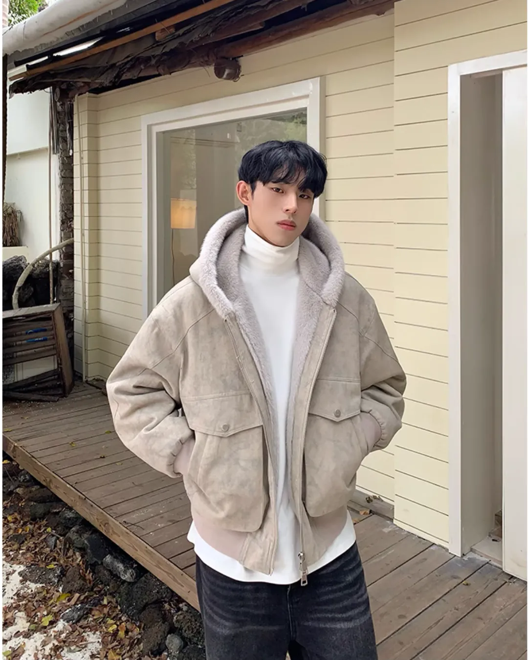 Fur Hood Fleece Jacket CBJ0105