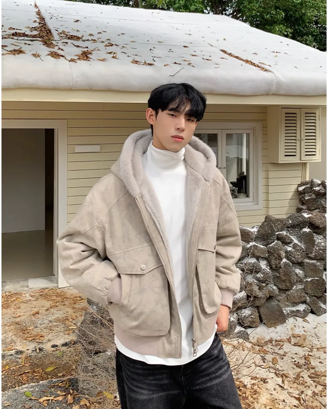 Fur Hood Fleece Jacket CBJ0105