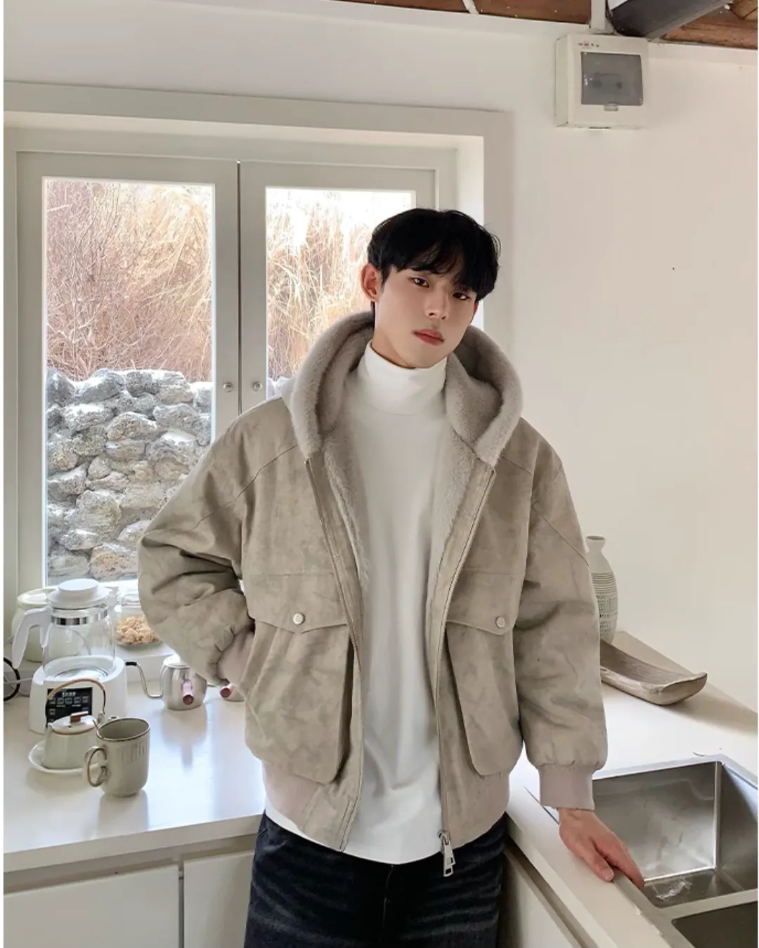Fur Hood Fleece Jacket CBJ0105