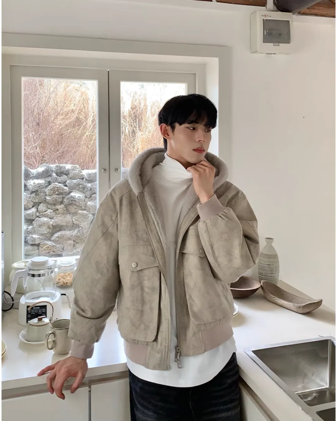 Fur Hood Fleece Jacket CBJ0105