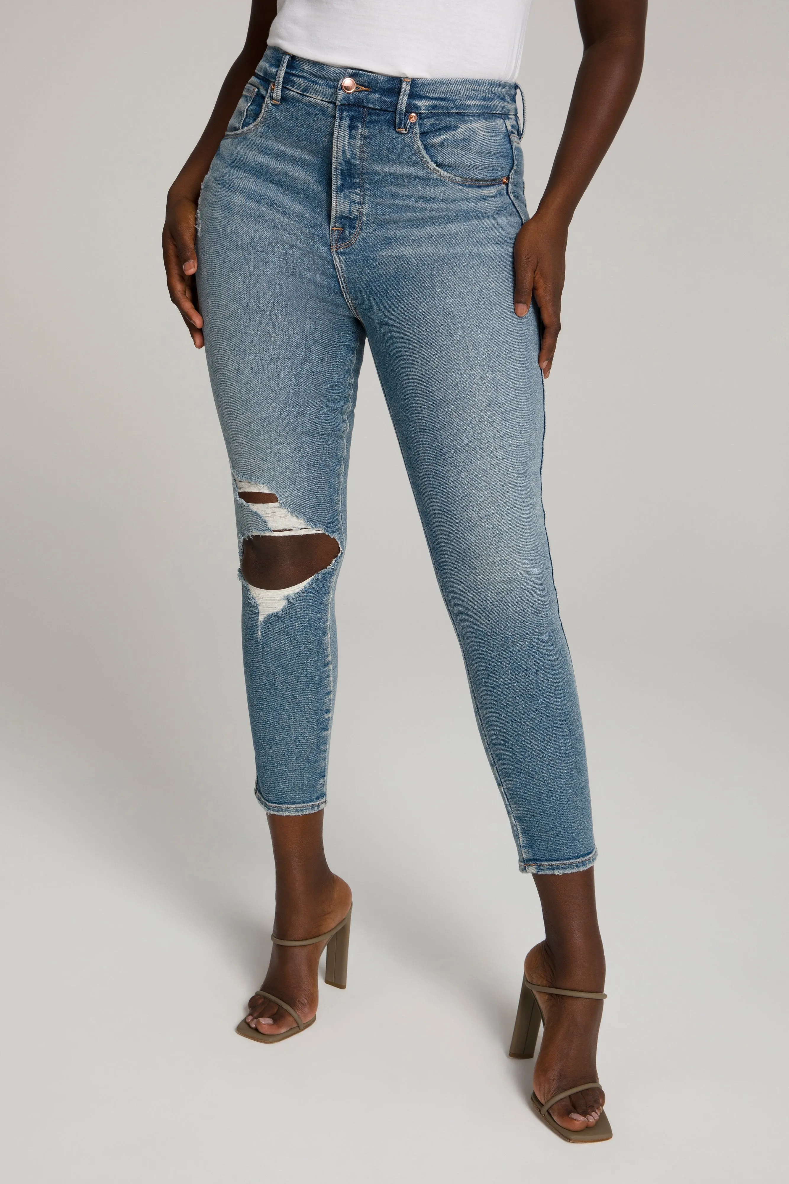 GOOD CURVE SKINNY CROP | BLUE480