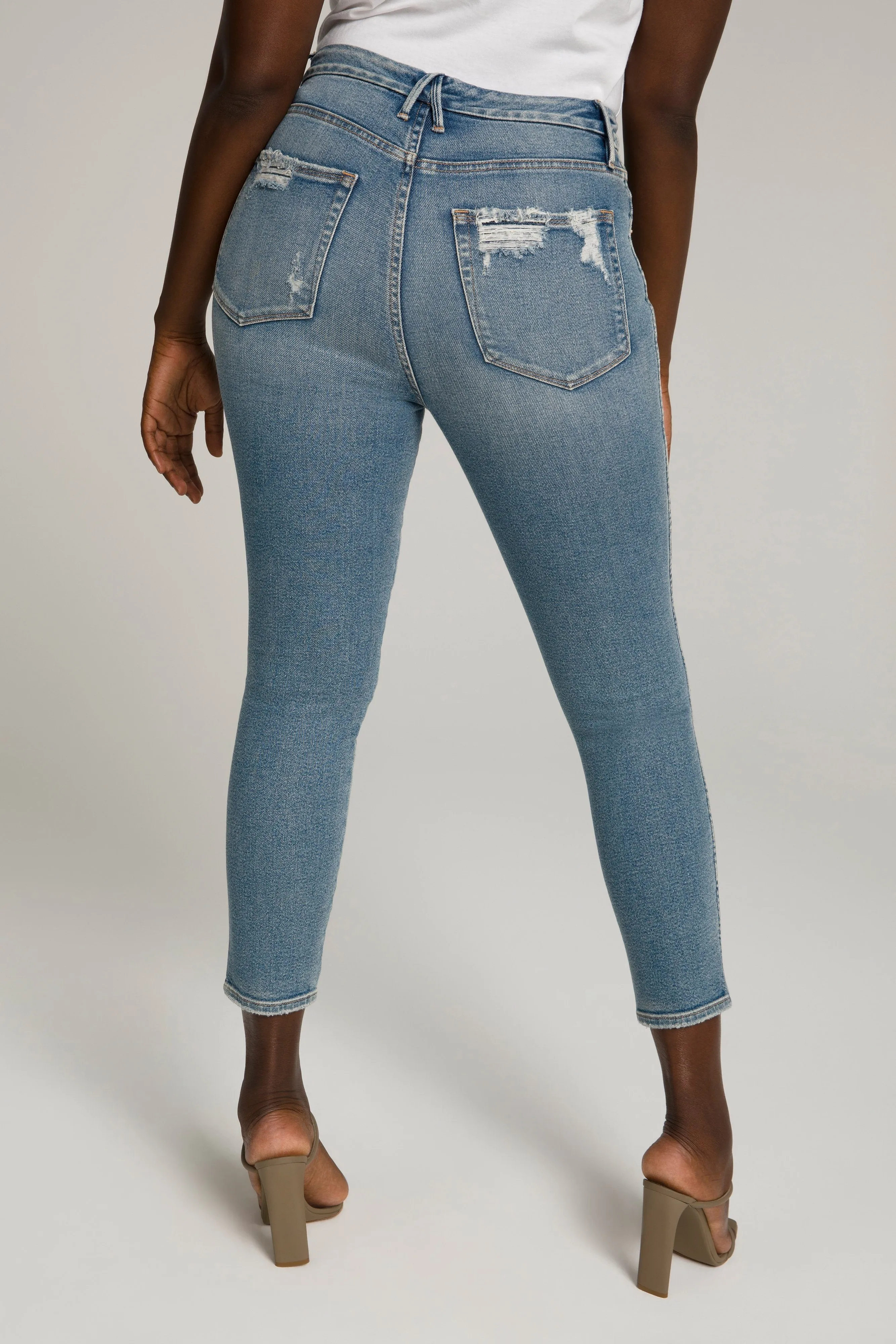 GOOD CURVE SKINNY CROP | BLUE480