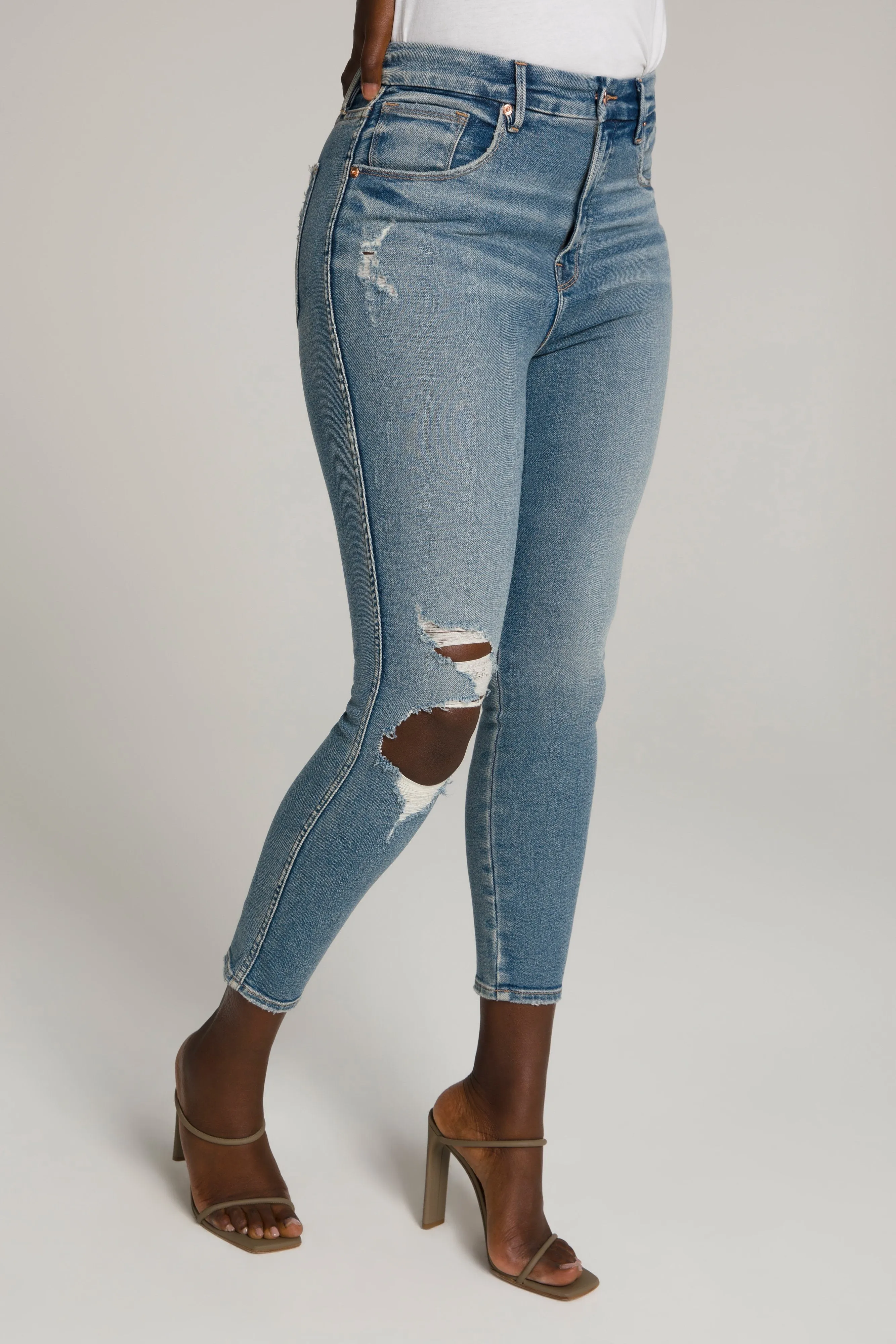 GOOD CURVE SKINNY CROP | BLUE480