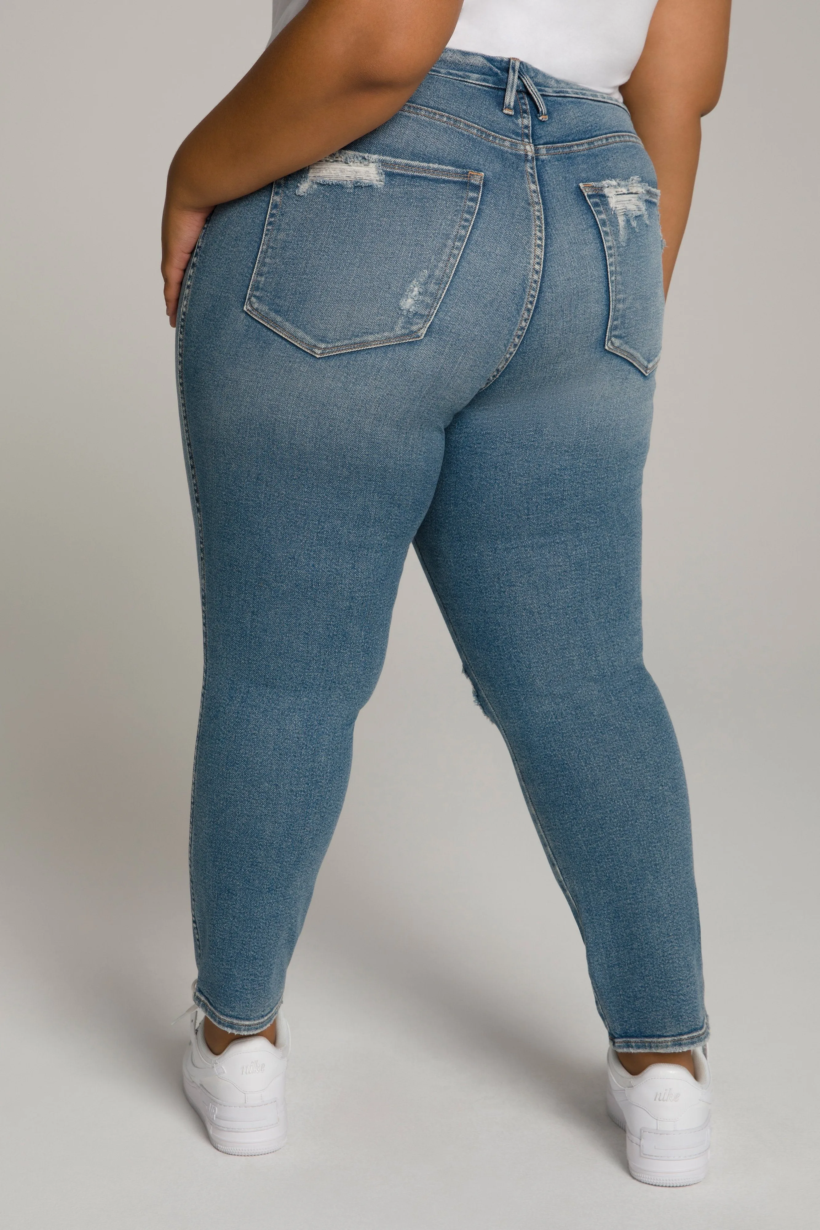 GOOD CURVE SKINNY CROP | BLUE480