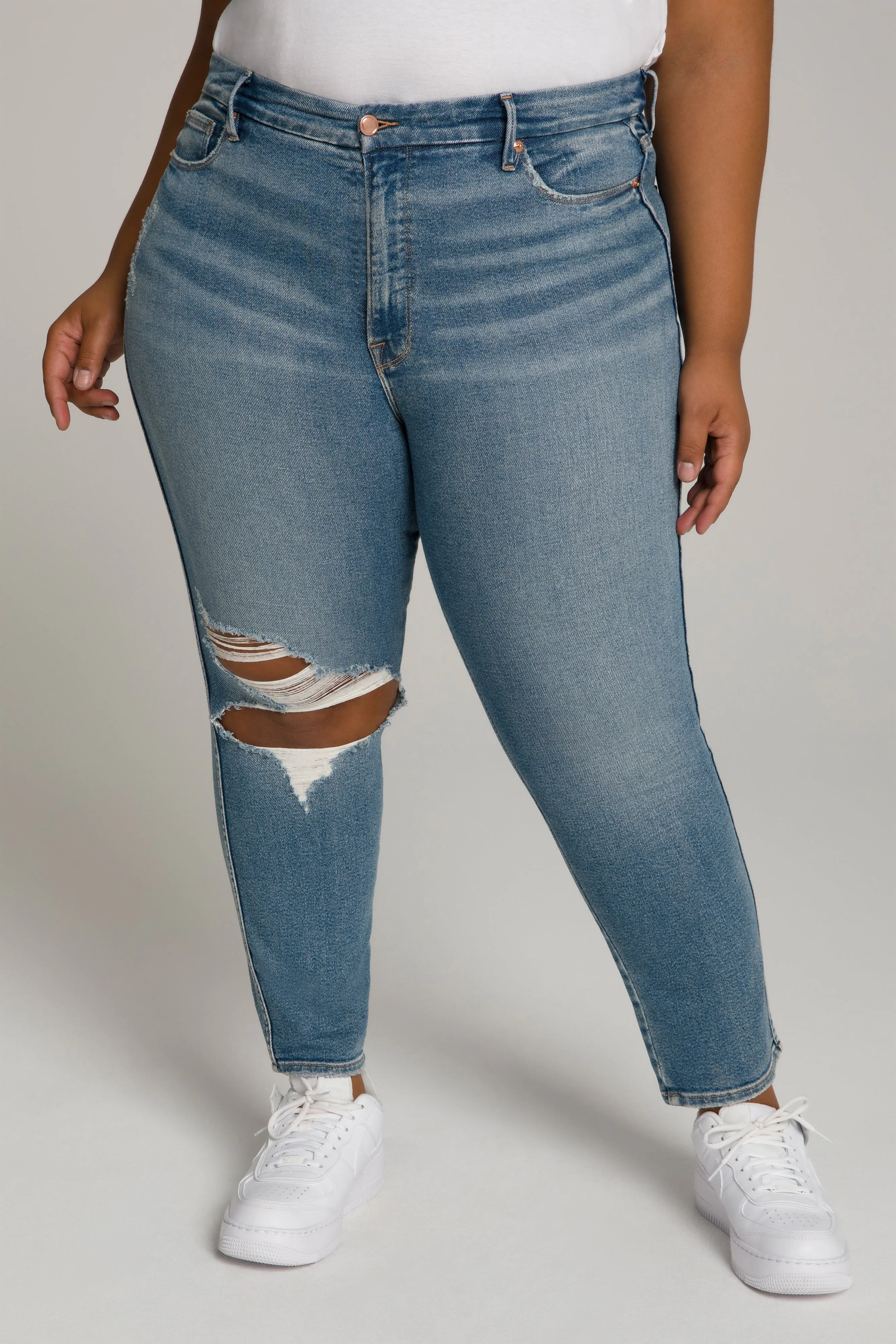 GOOD CURVE SKINNY CROP | BLUE480