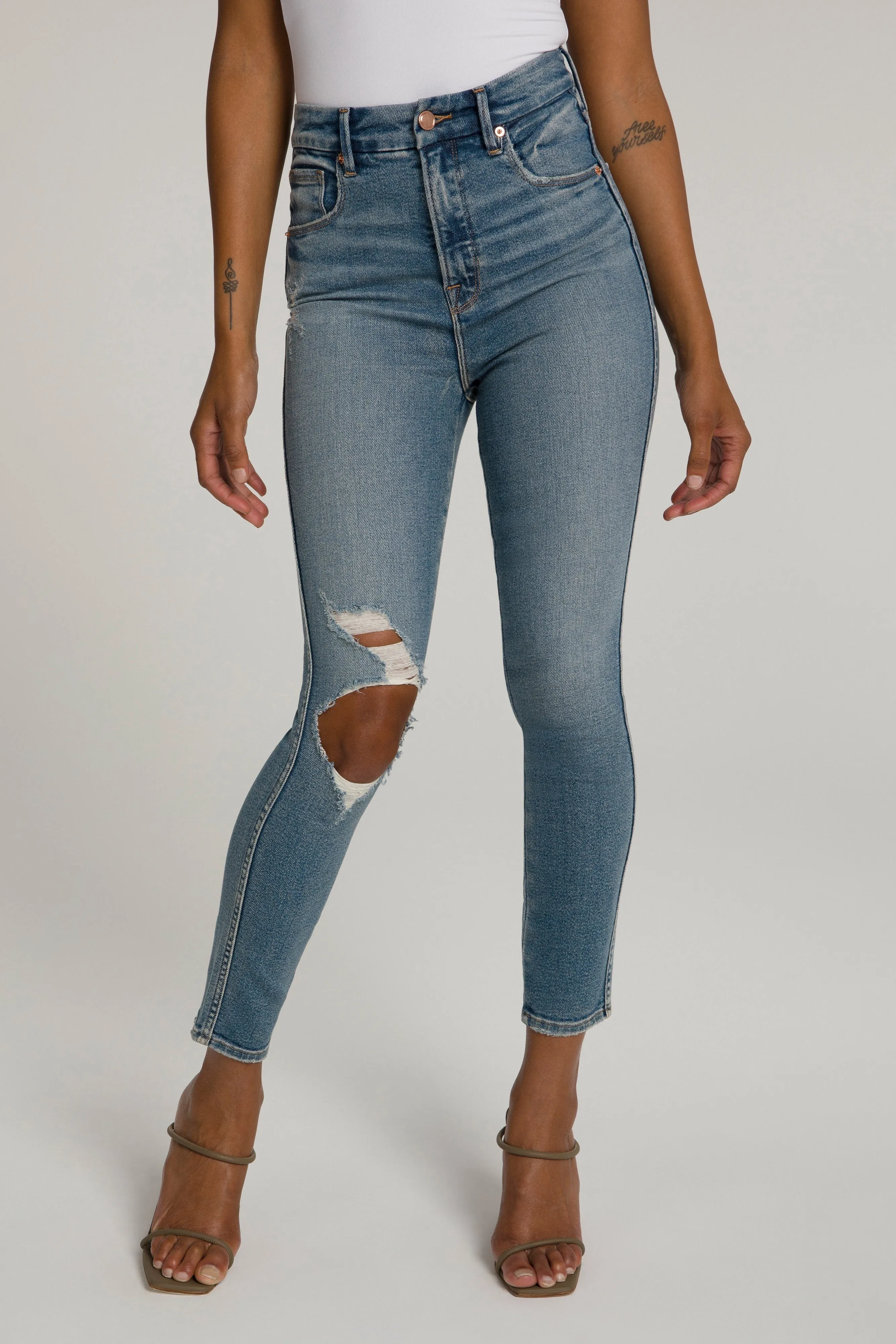 GOOD CURVE SKINNY CROP | BLUE480