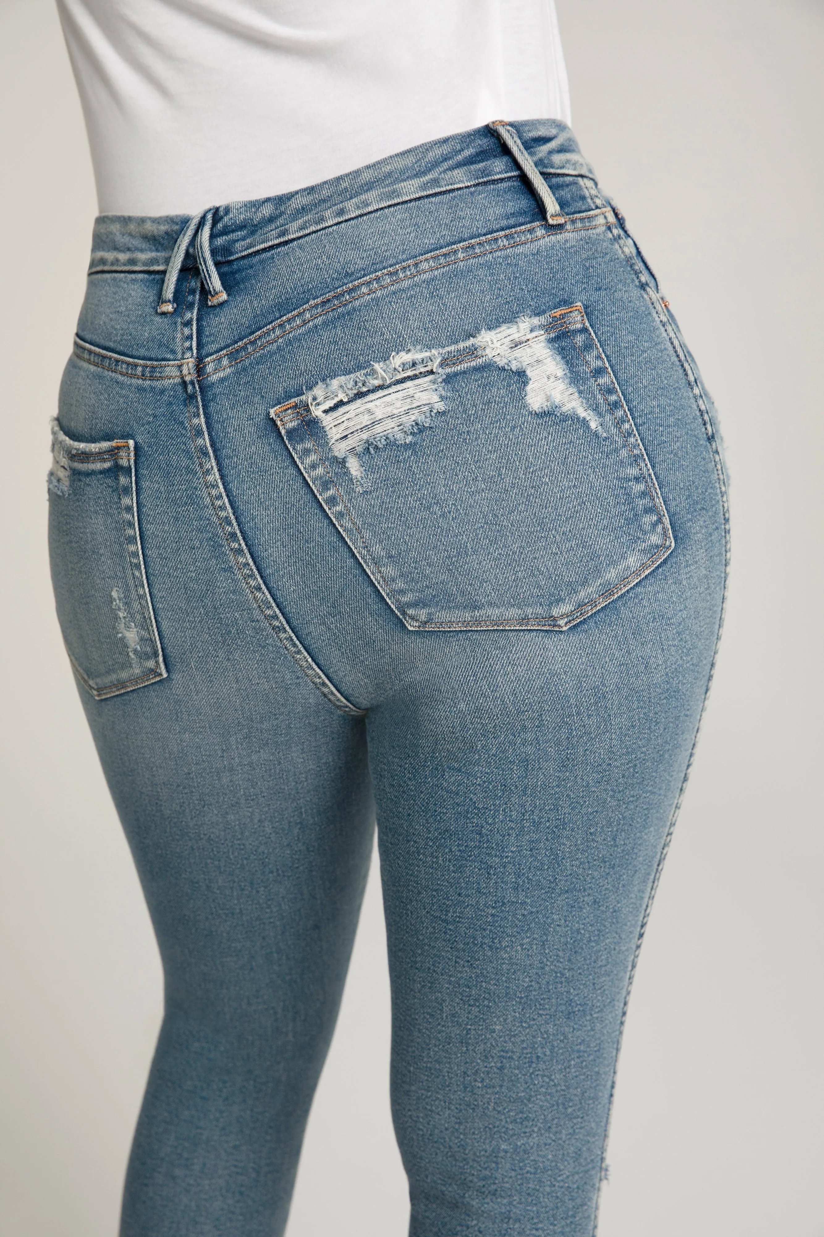 GOOD CURVE SKINNY CROP | BLUE480