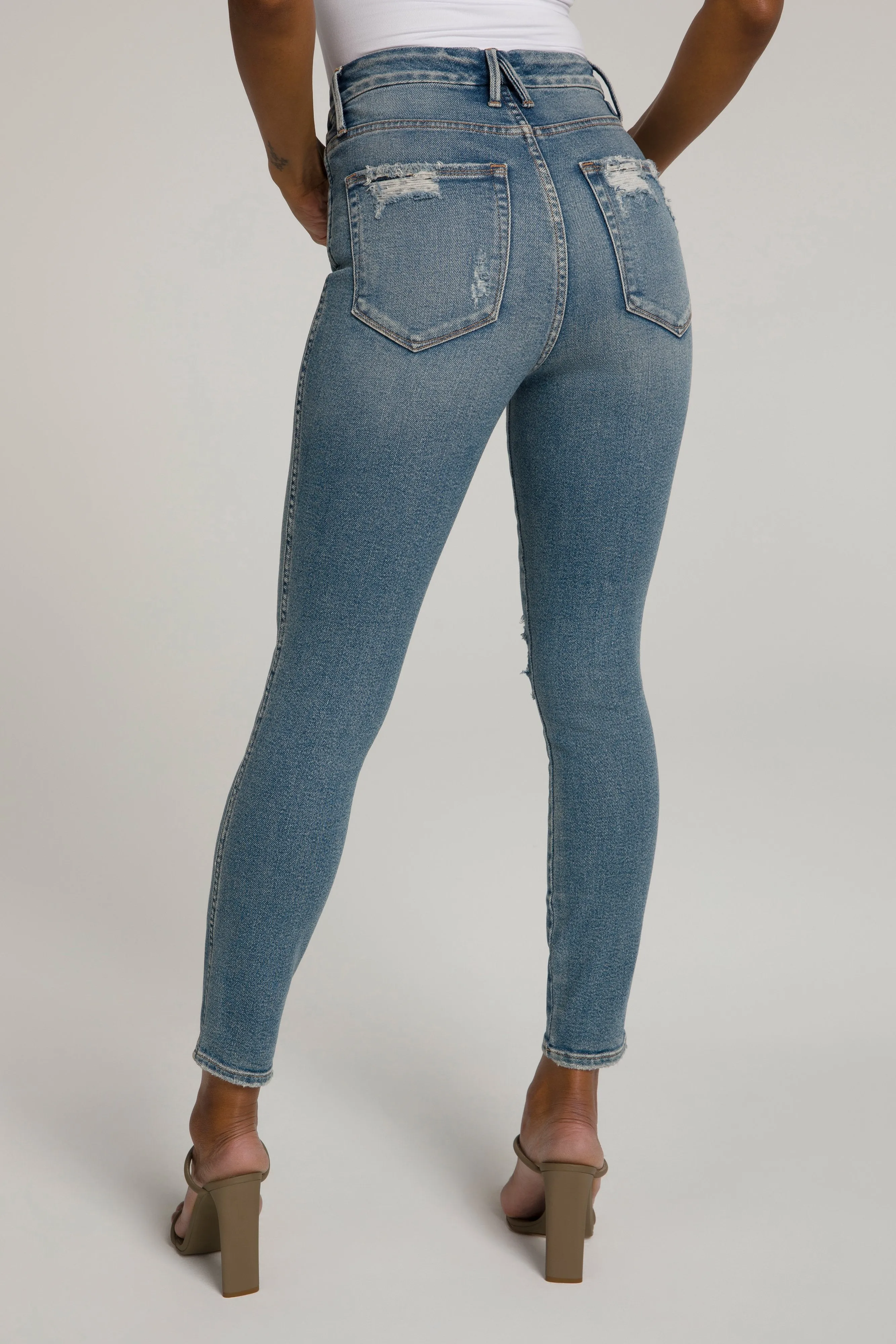 GOOD CURVE SKINNY CROP | BLUE480