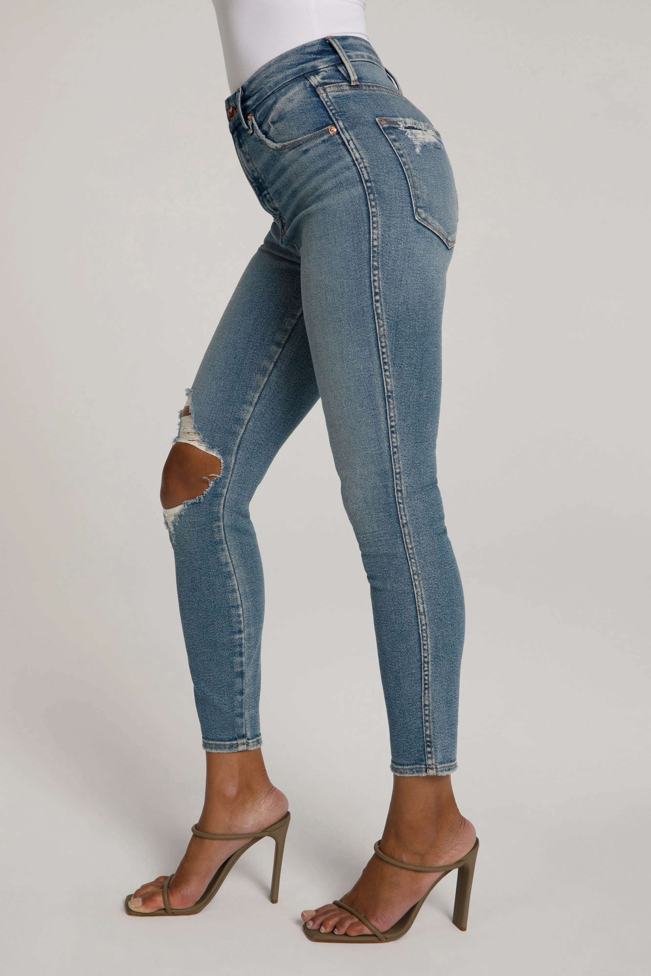 GOOD CURVE SKINNY CROP | BLUE480
